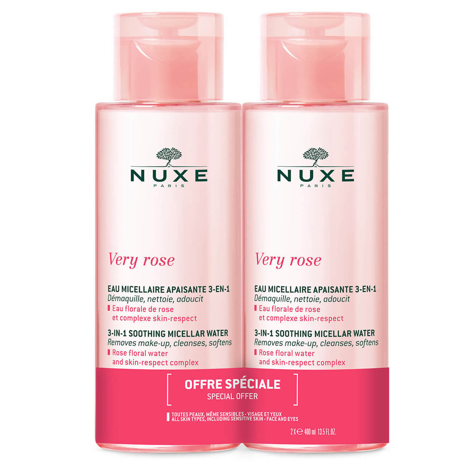 

NUXE Very Rose 3-in-1 Soothing Micellar Water Duo 2 x 400ml