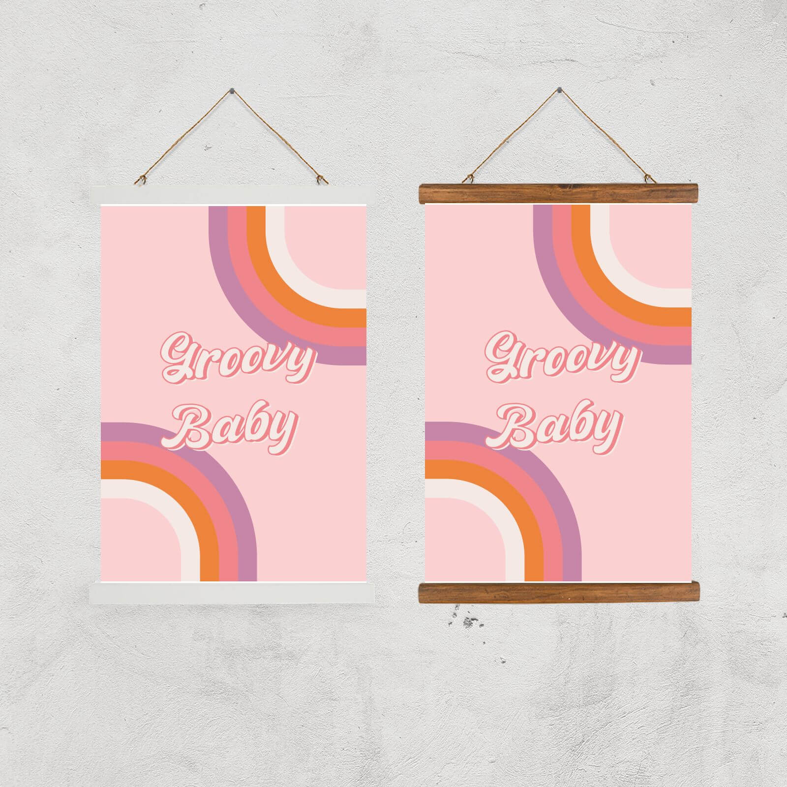 Groovy Baby Giclee Art Print - A2 - Black Frame
