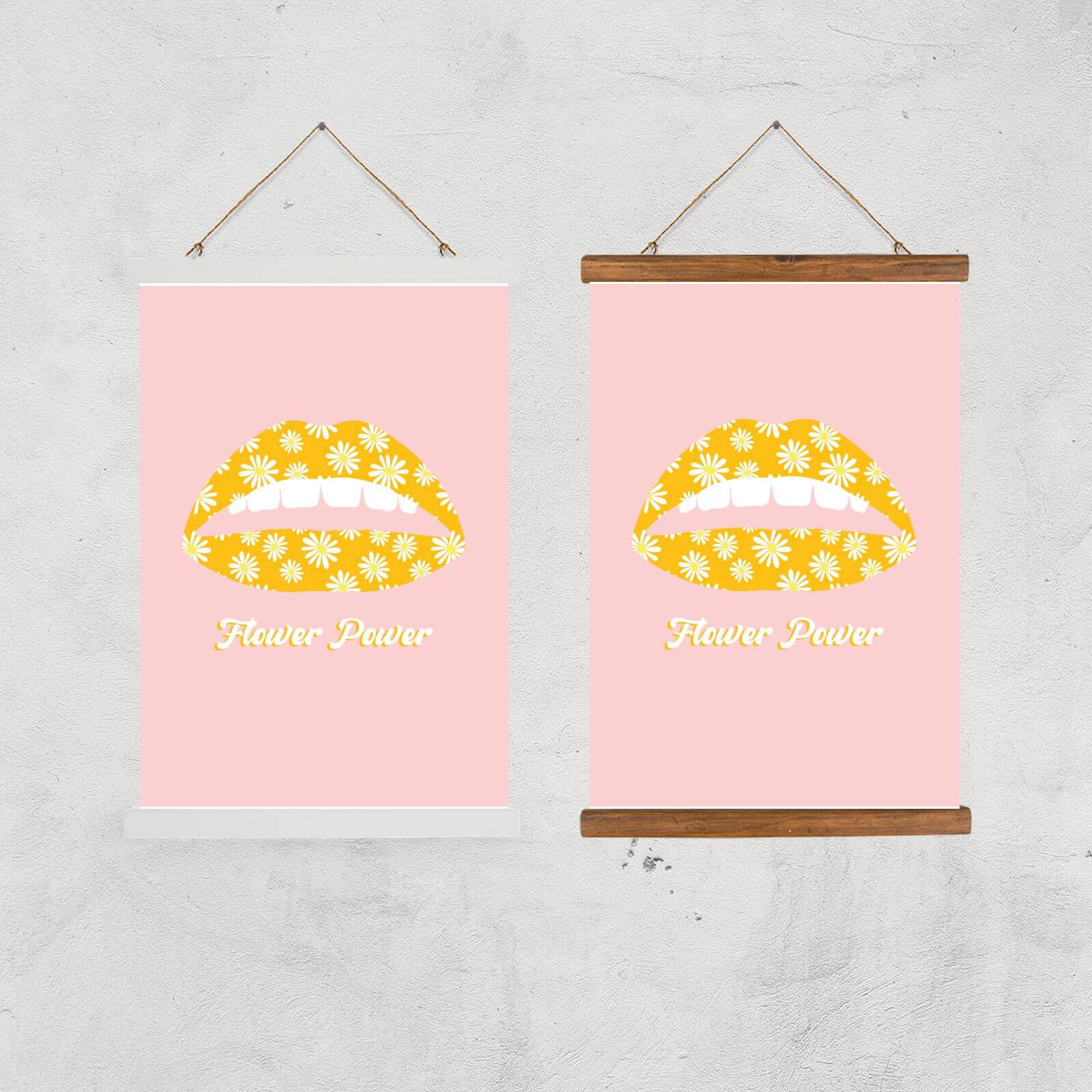 Flower Power Giclee Art Print - A2 - Black Frame