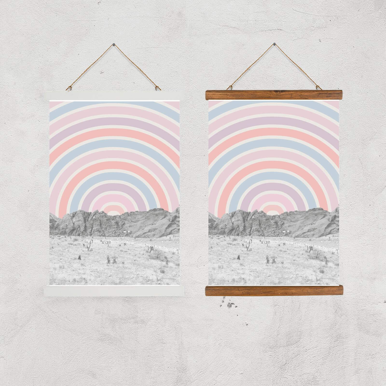 Psychedelic Pastel Giclee Art Print - A2 - Black Frame