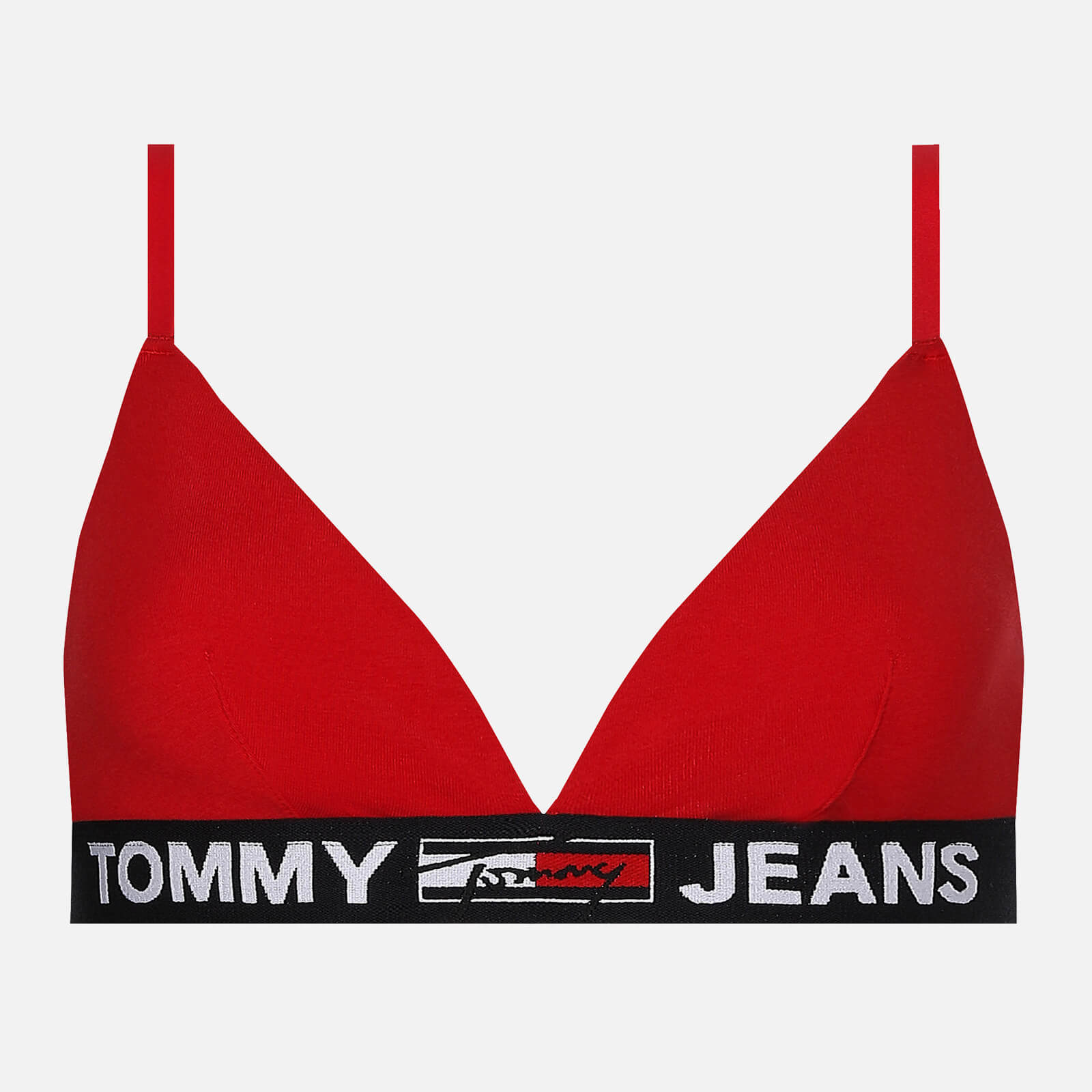 Tommy Hilfiger Women's Organic Recycled Triangle Bralette - Primary Red - XS