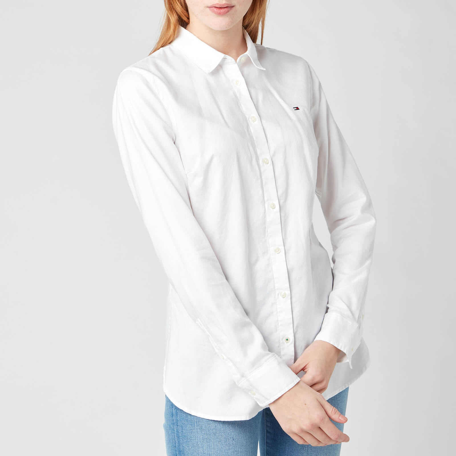 Tommy Hilfiger Women's Heritage Regular Fit Shirt - Classic White - XS
