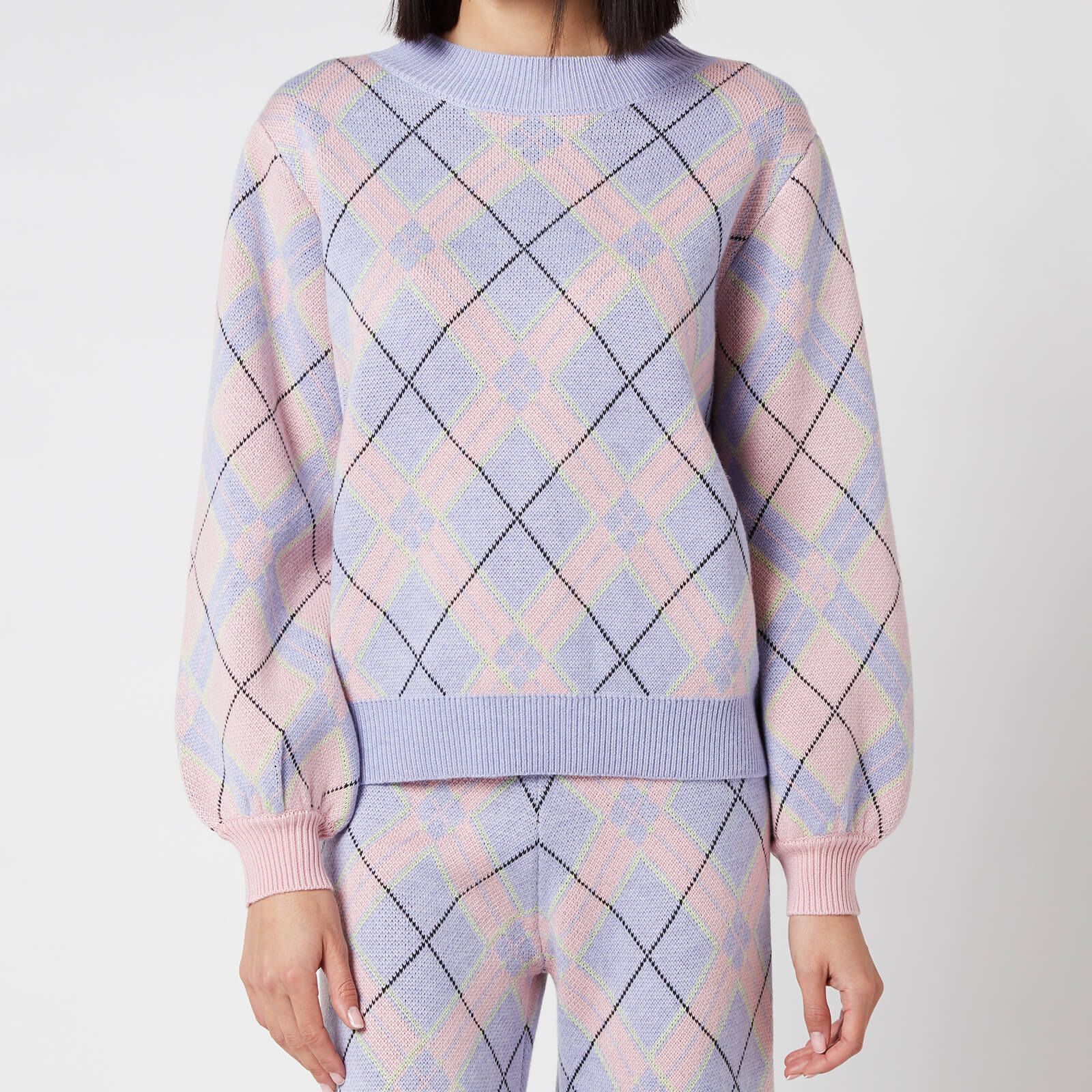Olivia Rubin Women's Nettie Knitted Check Jumper - Check Mix - XS