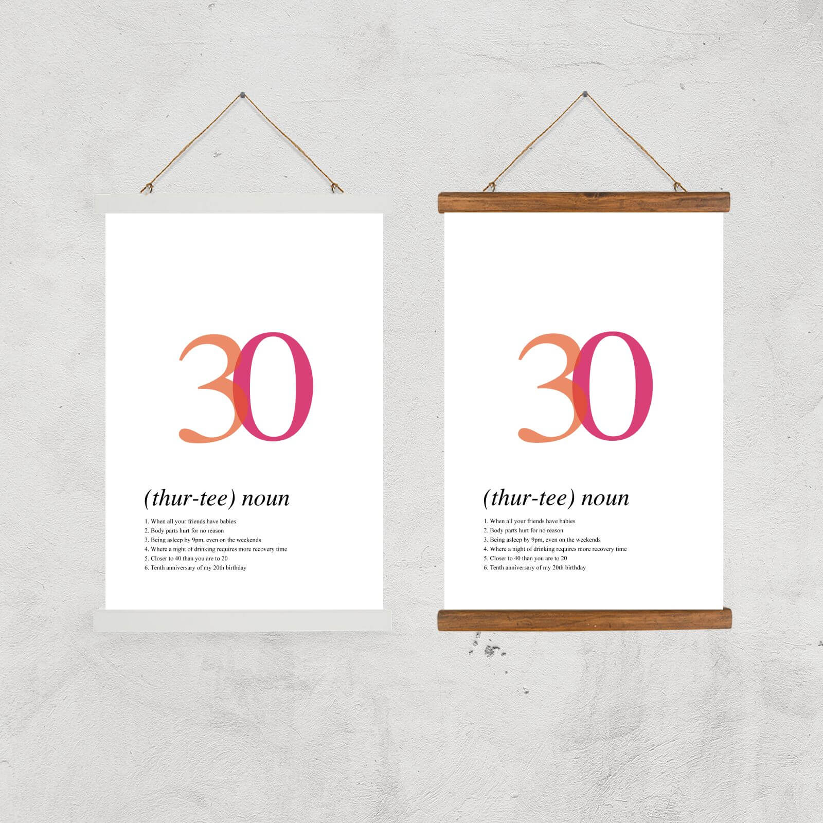 Age 30 Giclee Art Print - A2 - Print Only