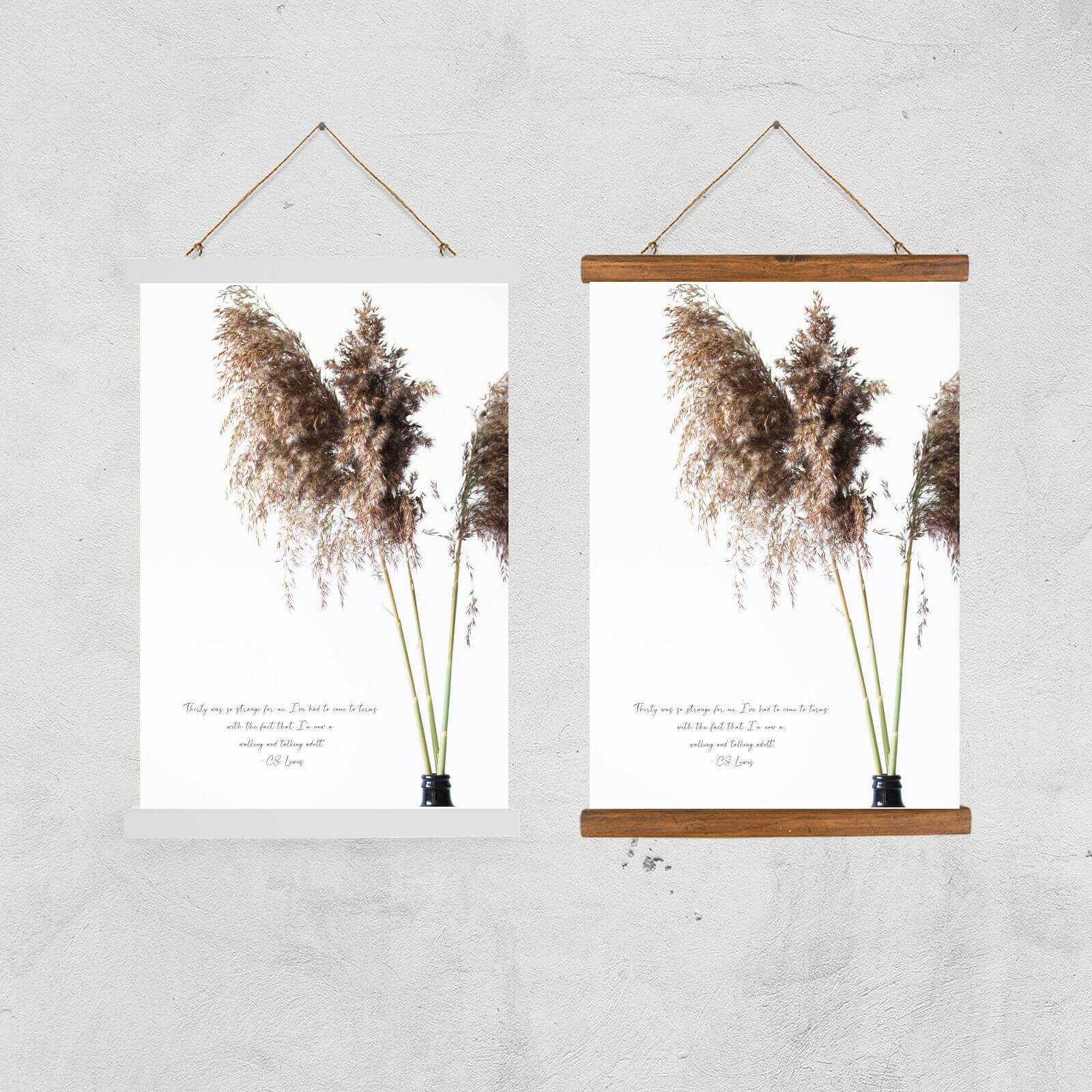 C.S. Lewis 30 Years Old Quote Giclee Art Print - A2 - Black Frame