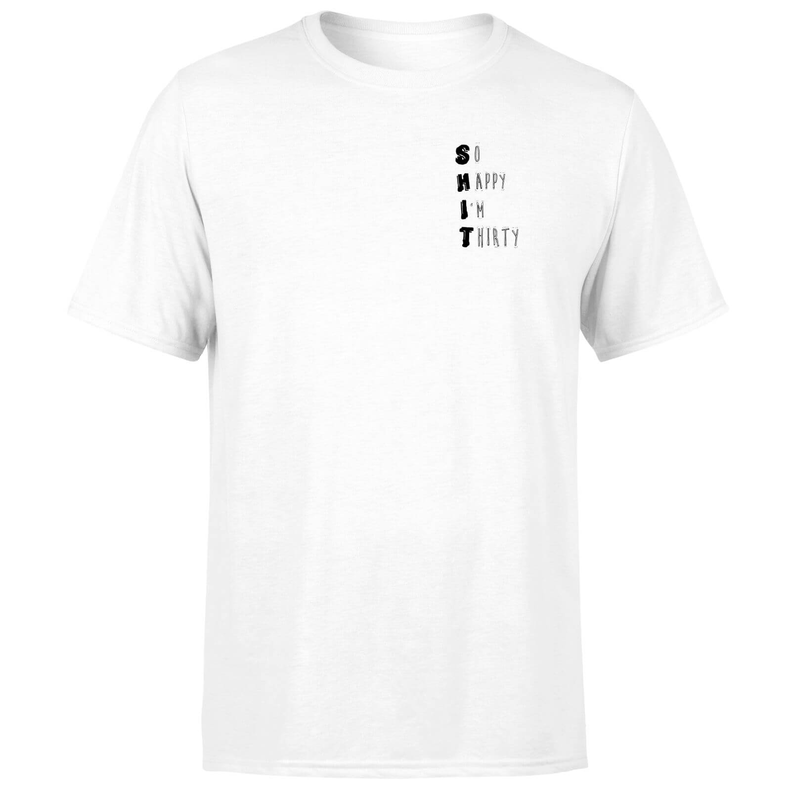 Shit Thirty Men's T-Shirt - White - XS - White