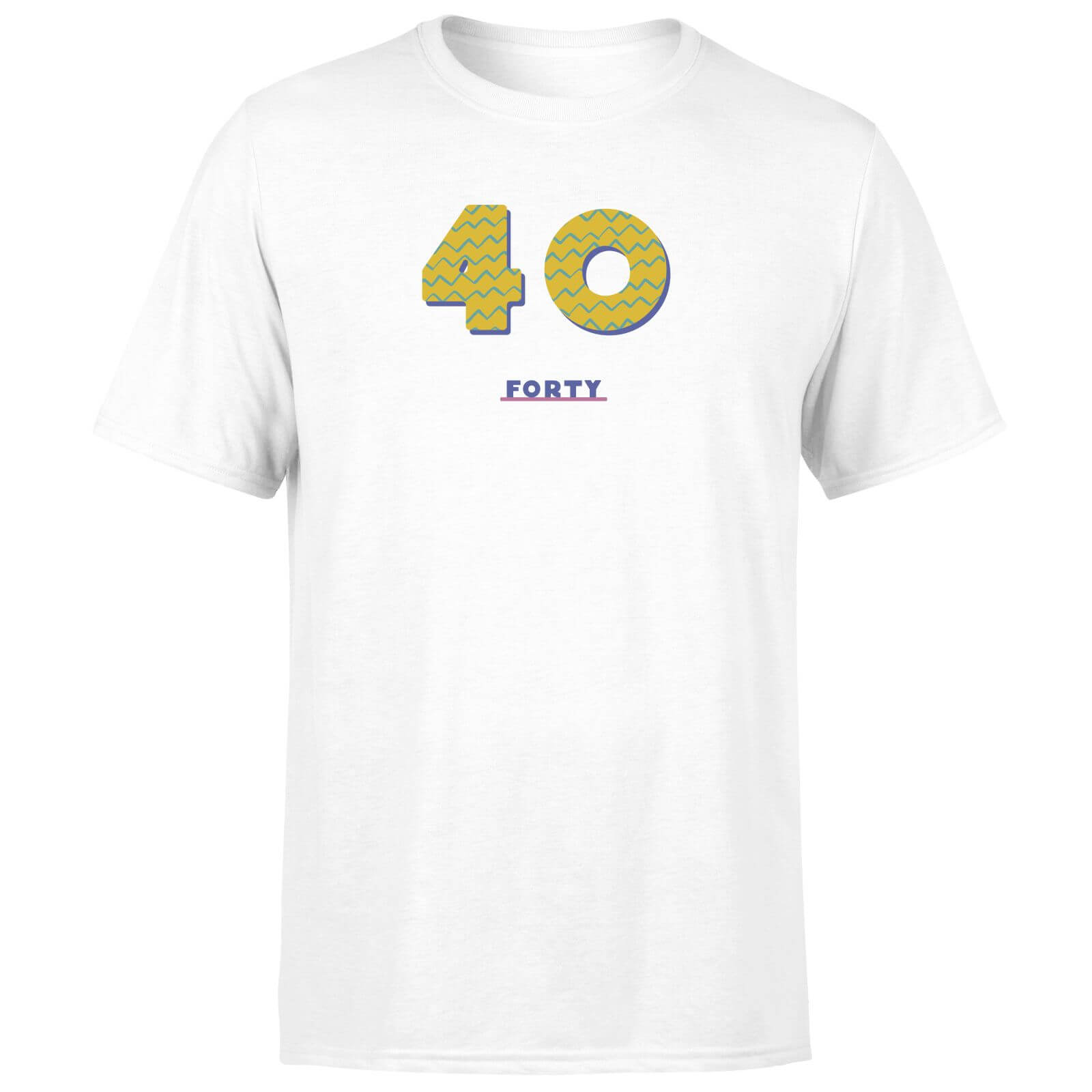 Forty Men's T-Shirt - White - XS - White