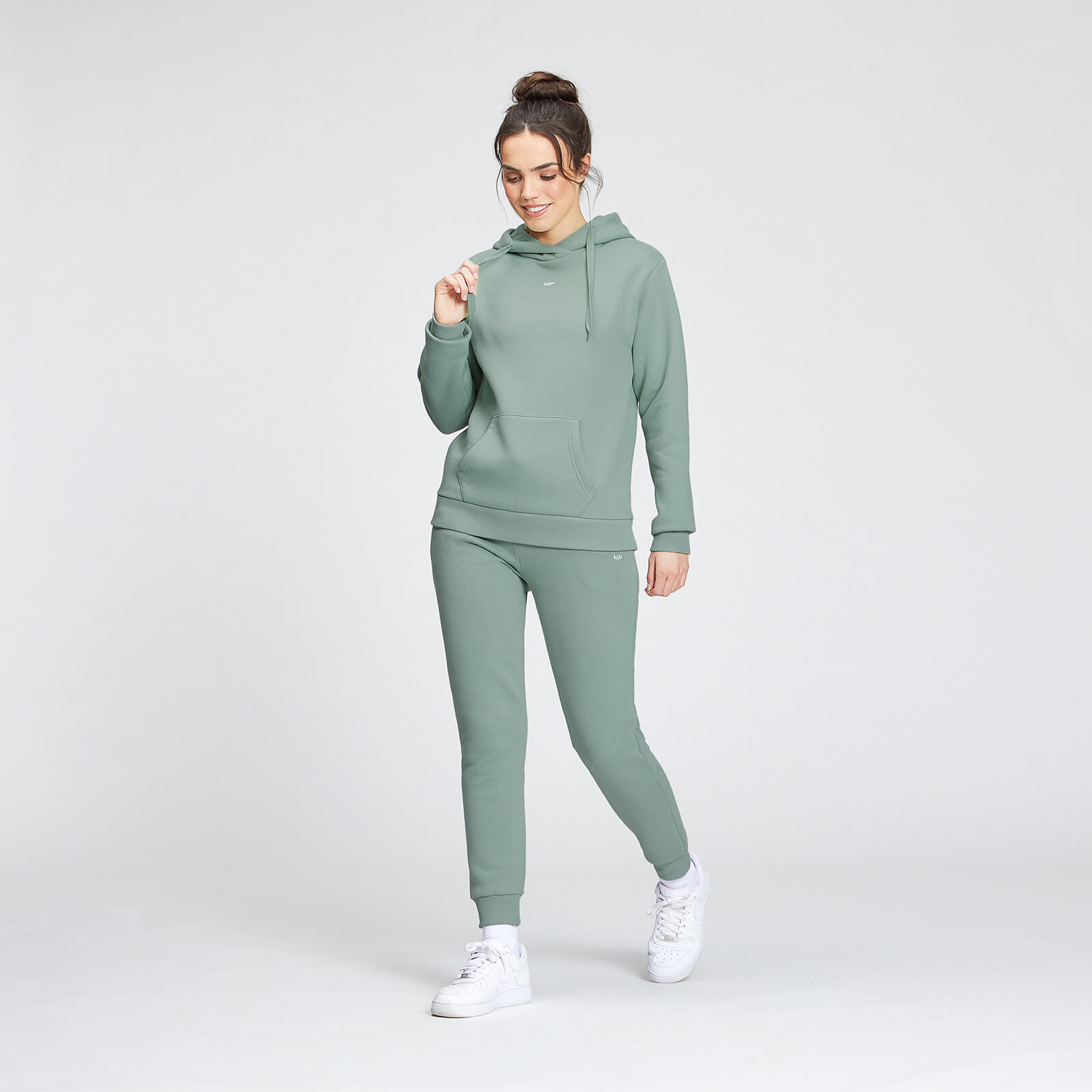5056379618709 - Damen Essentials Kapuzenpulli — Hellgrün - S 5056379618709 - Damen Essentials Kapuzenpulli — Hellgrün - S