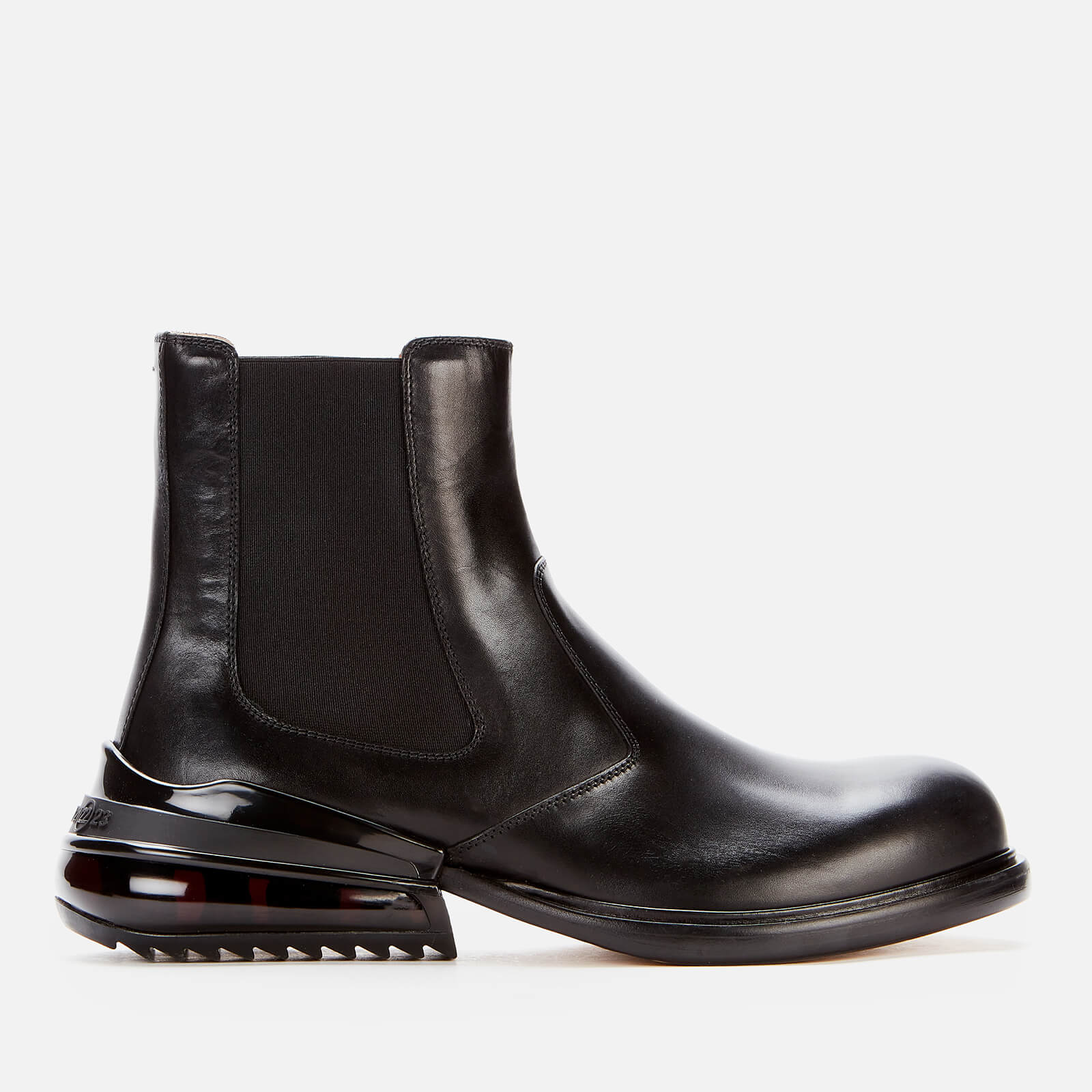 Maison Margiela Men's Leather Chelsea Boots - Black/Shiny Black - UK 7