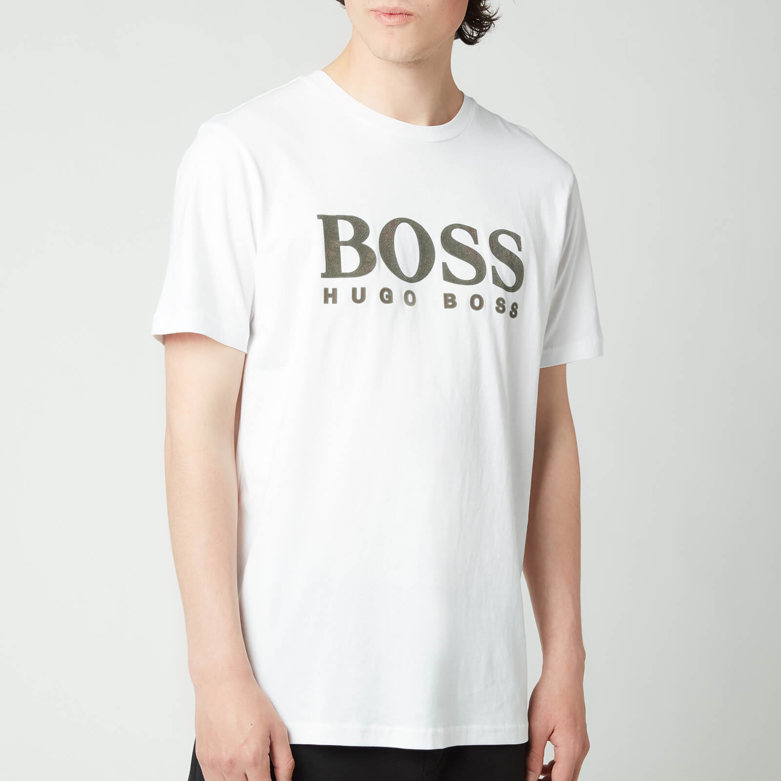 BOSS Casual Men's Tlogo 21 T-Shirt - White - S