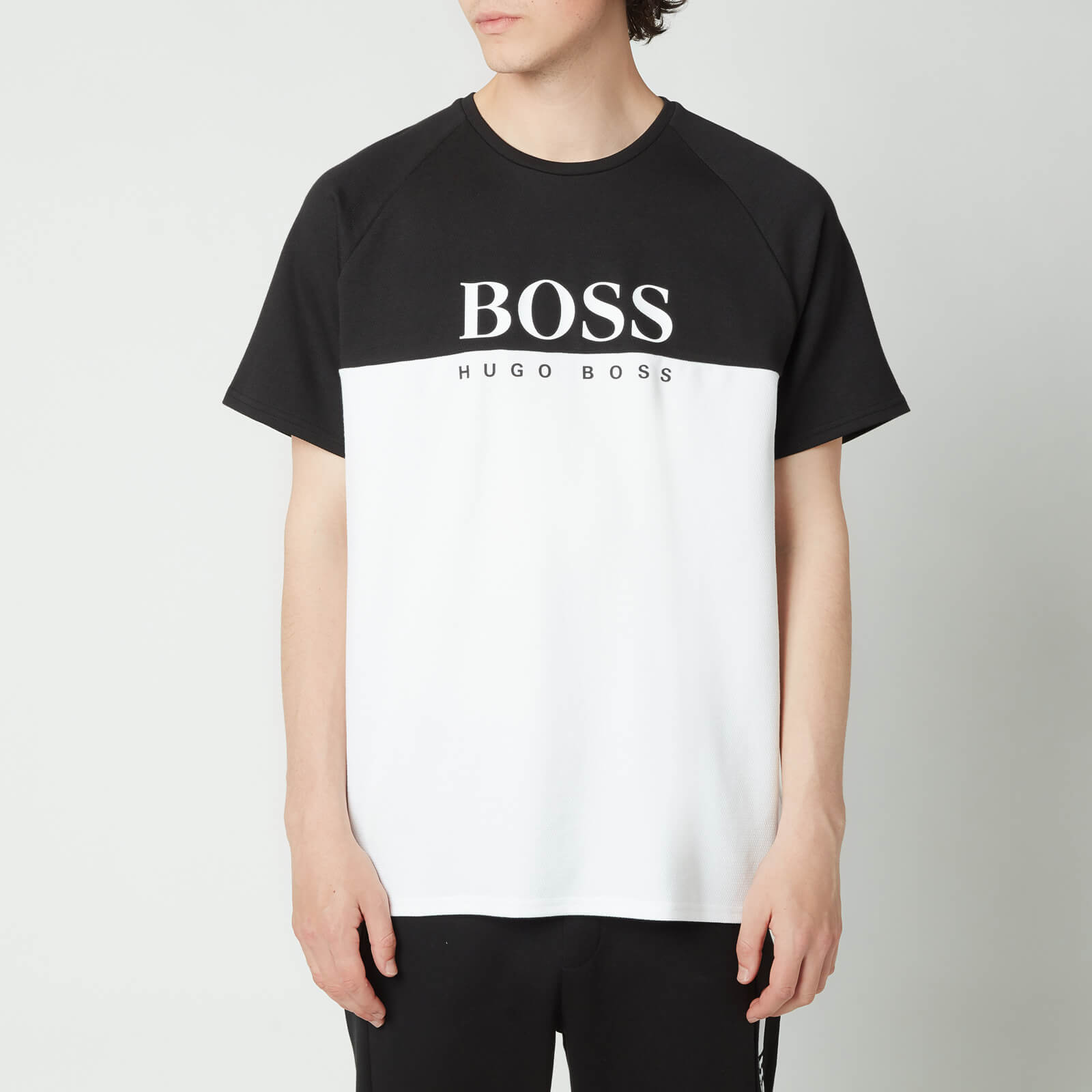 BOSS Bodywear Men's Jacquard T-Shirt - Black - S