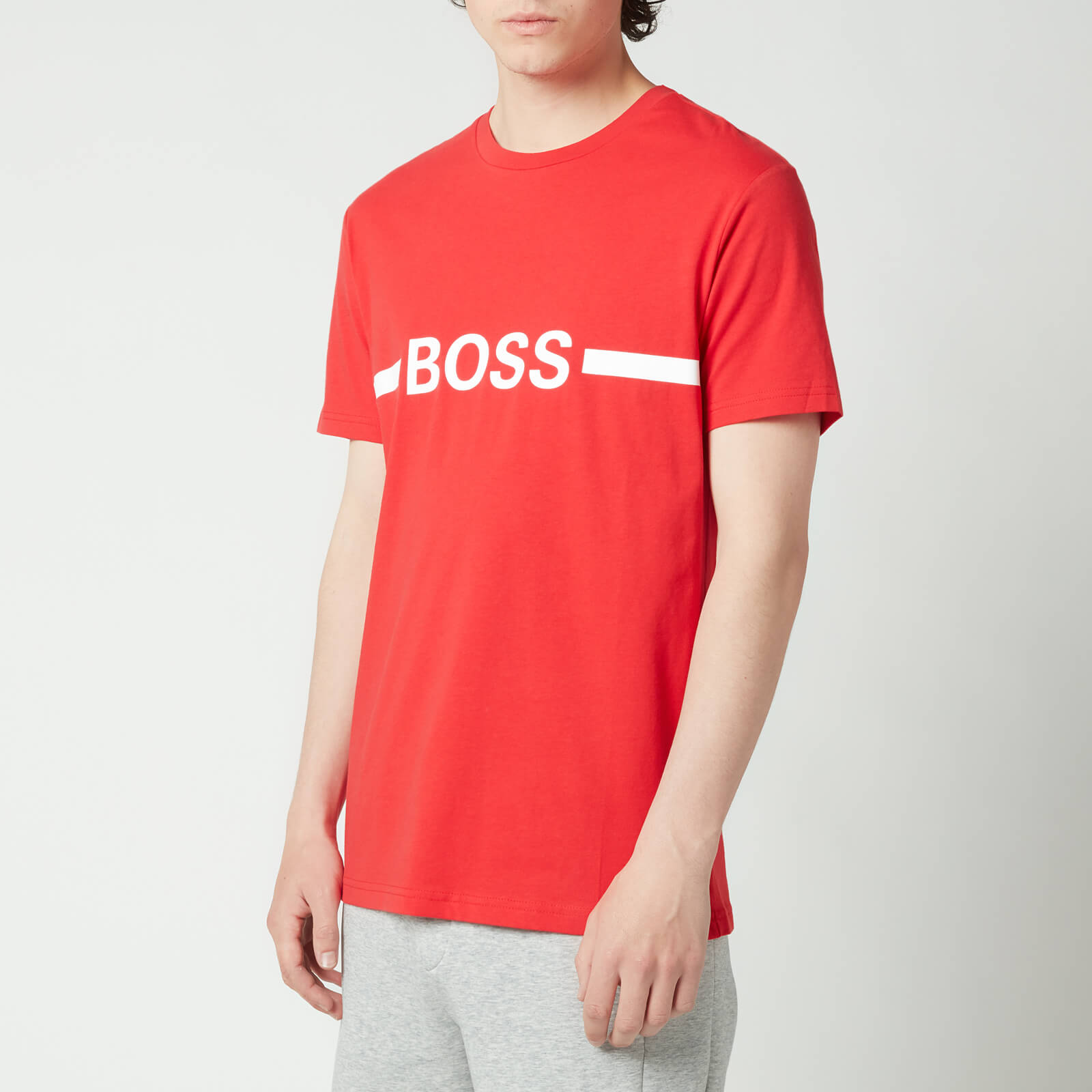 BOSS Beachwear Men's Sun Protection Slim Fit T-Shirt - Bright Red - S