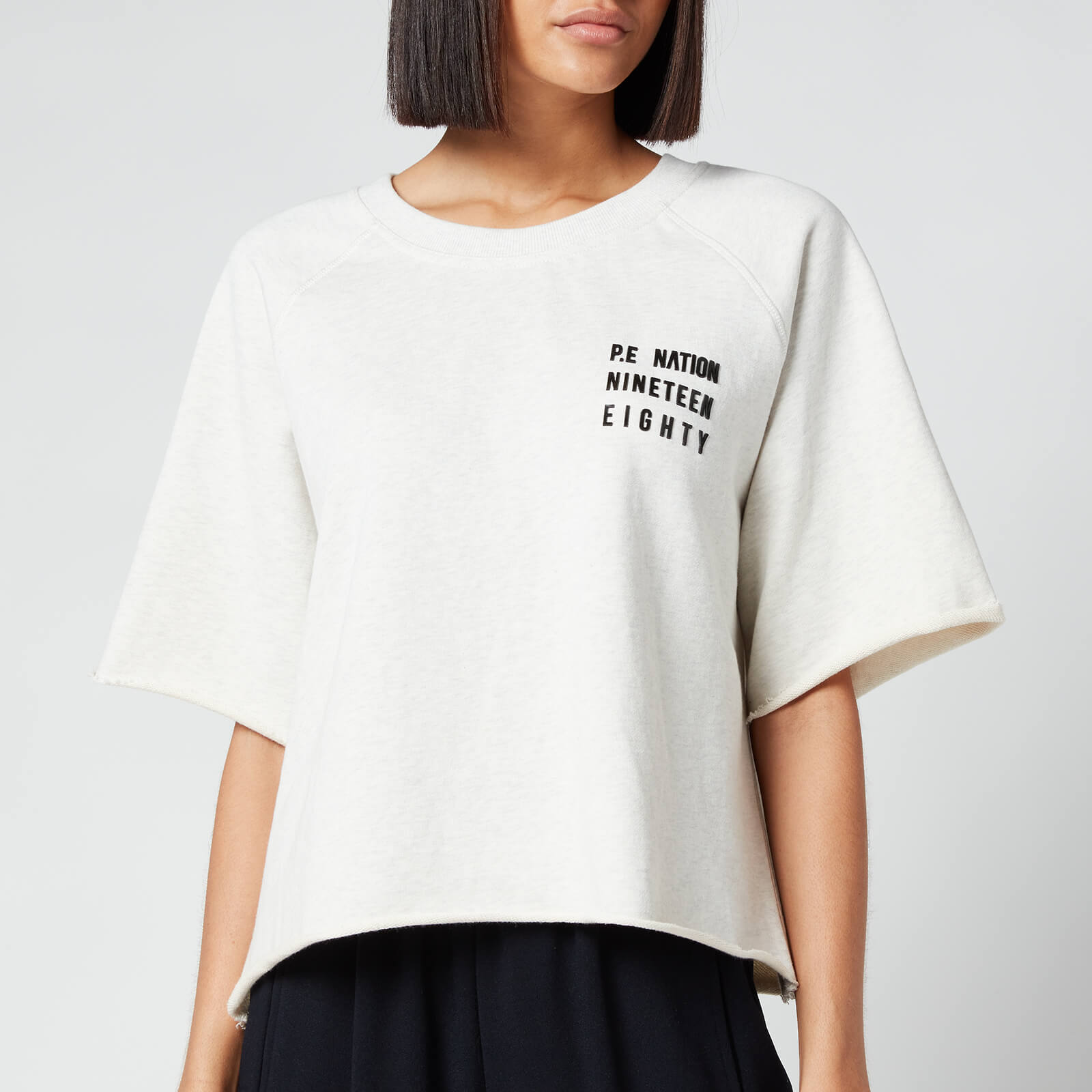 P.E Nation Women's Track Turn T-Shirt - Grey Marl - L