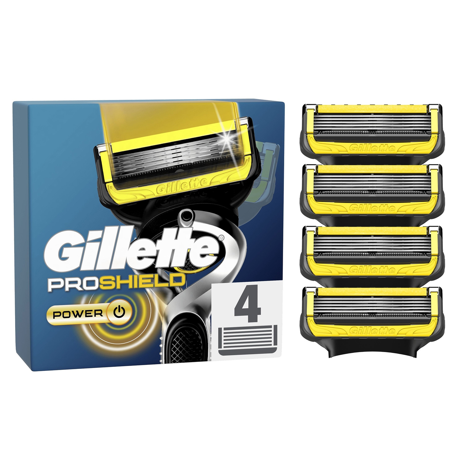 Gillette ProShield Power Razor Blades - 4 Pack