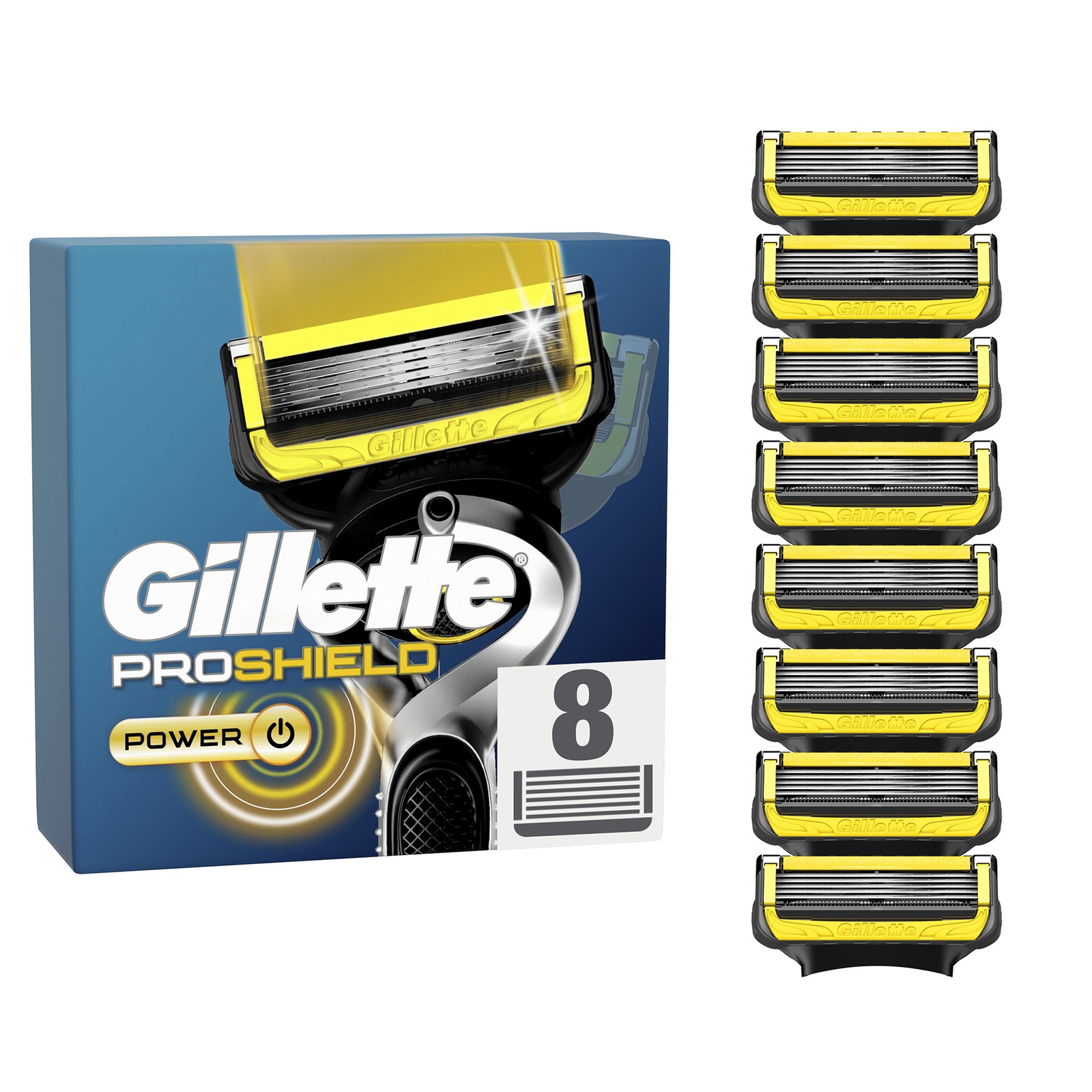 Gillette ProShield Power Razor Blades - 8 Pack