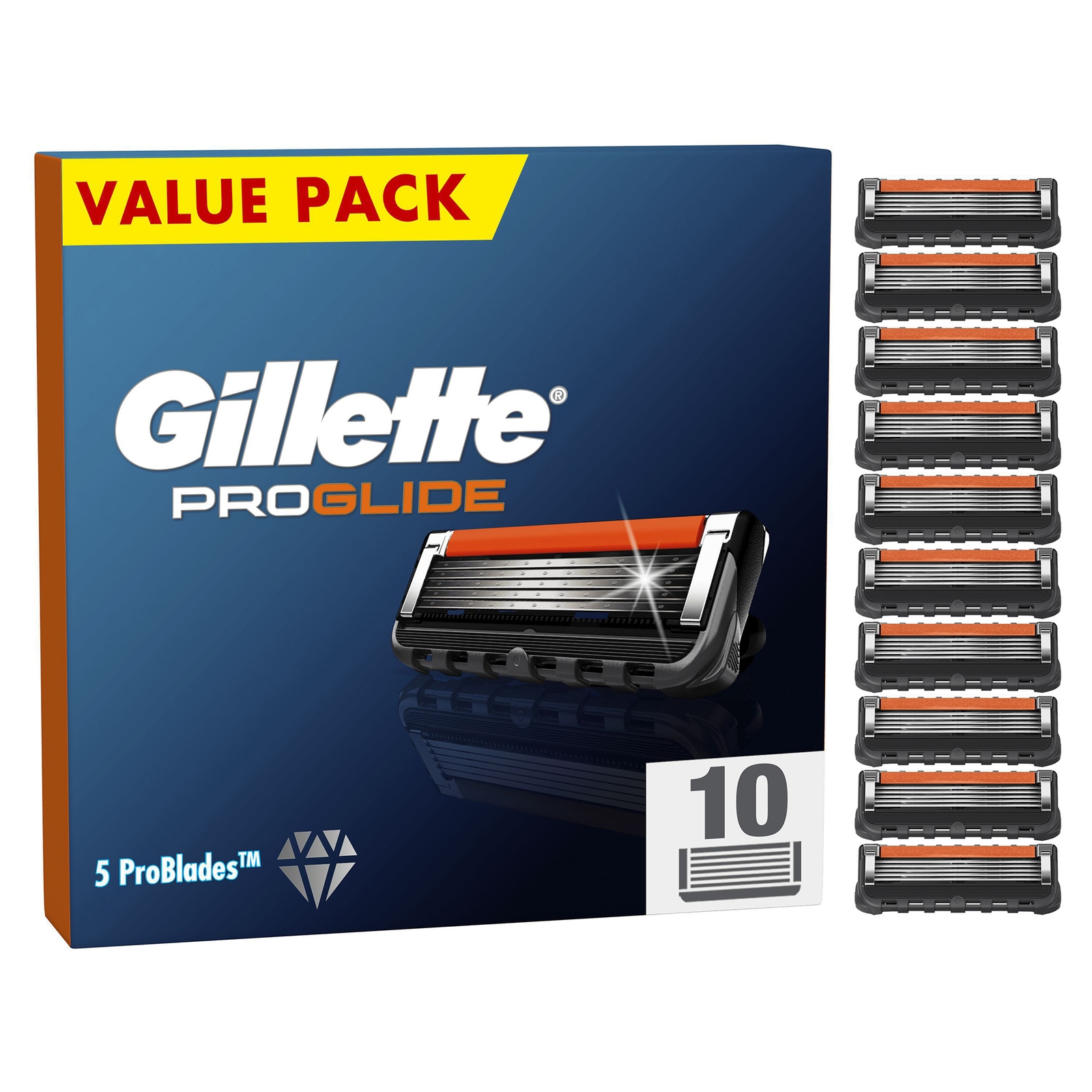 Gillette ProGlide Razor Blades - 10 Pack