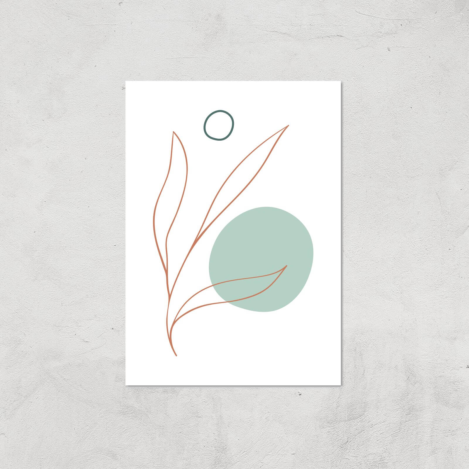 Leaf And Dot Giclee Art Print - A2 - Print Only
