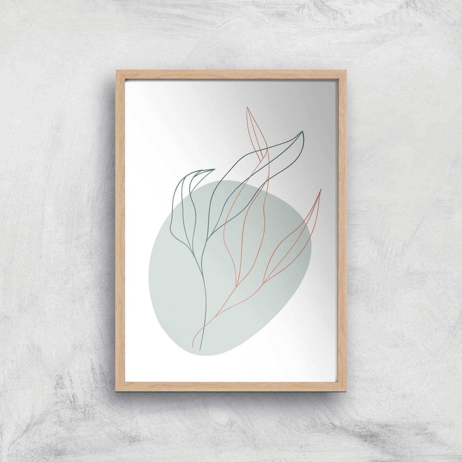 Leaves Giclee Art Print - A3 - Wooden Frame