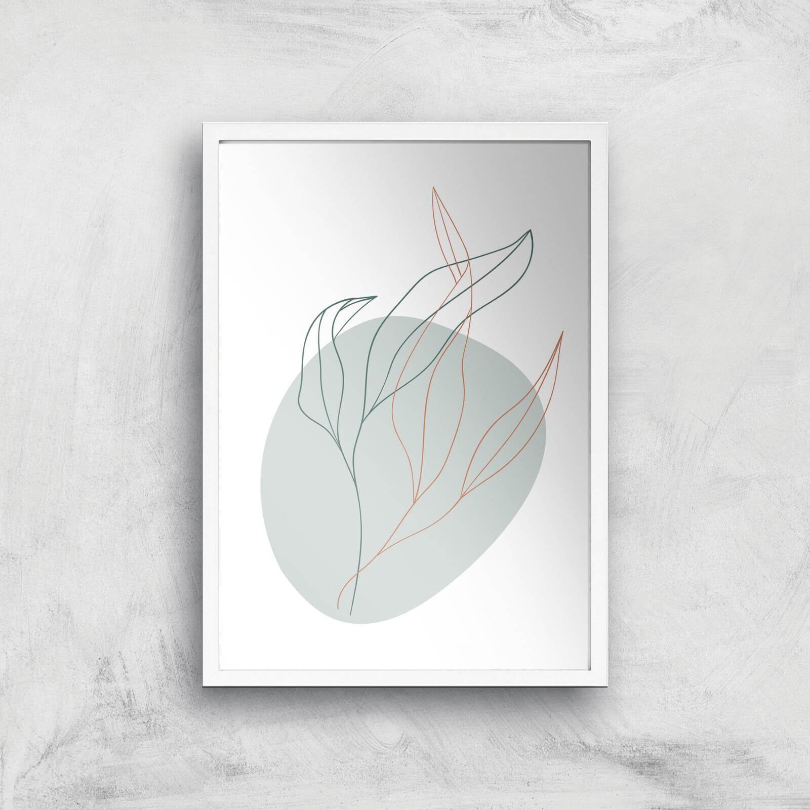 Leaves Giclee Art Print - A3 - White Frame