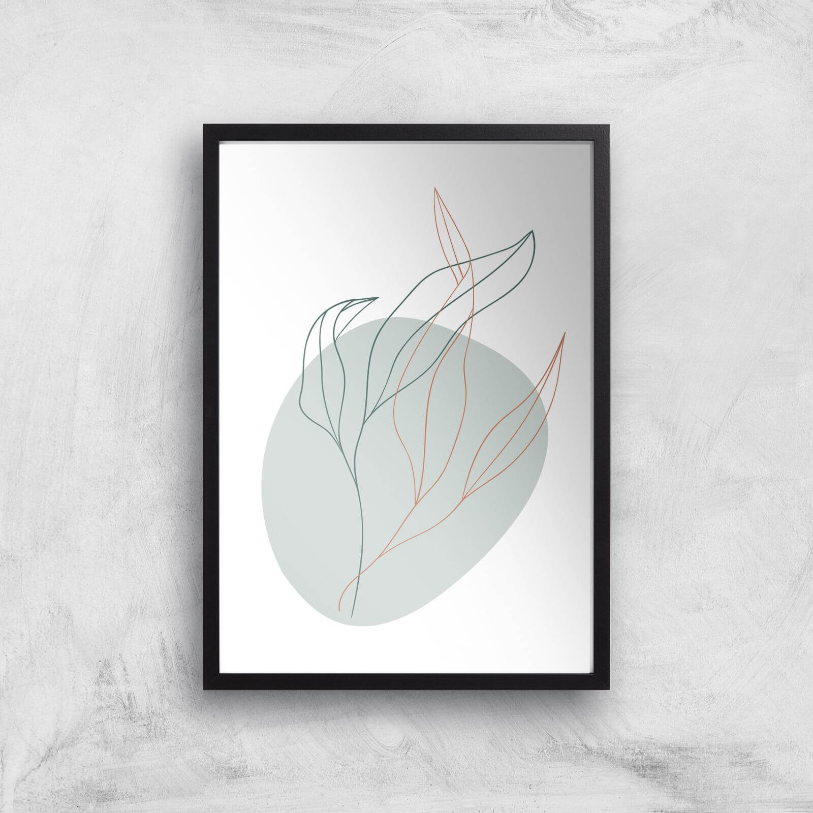 Leaves Giclee Art Print - A2 - Black Frame
