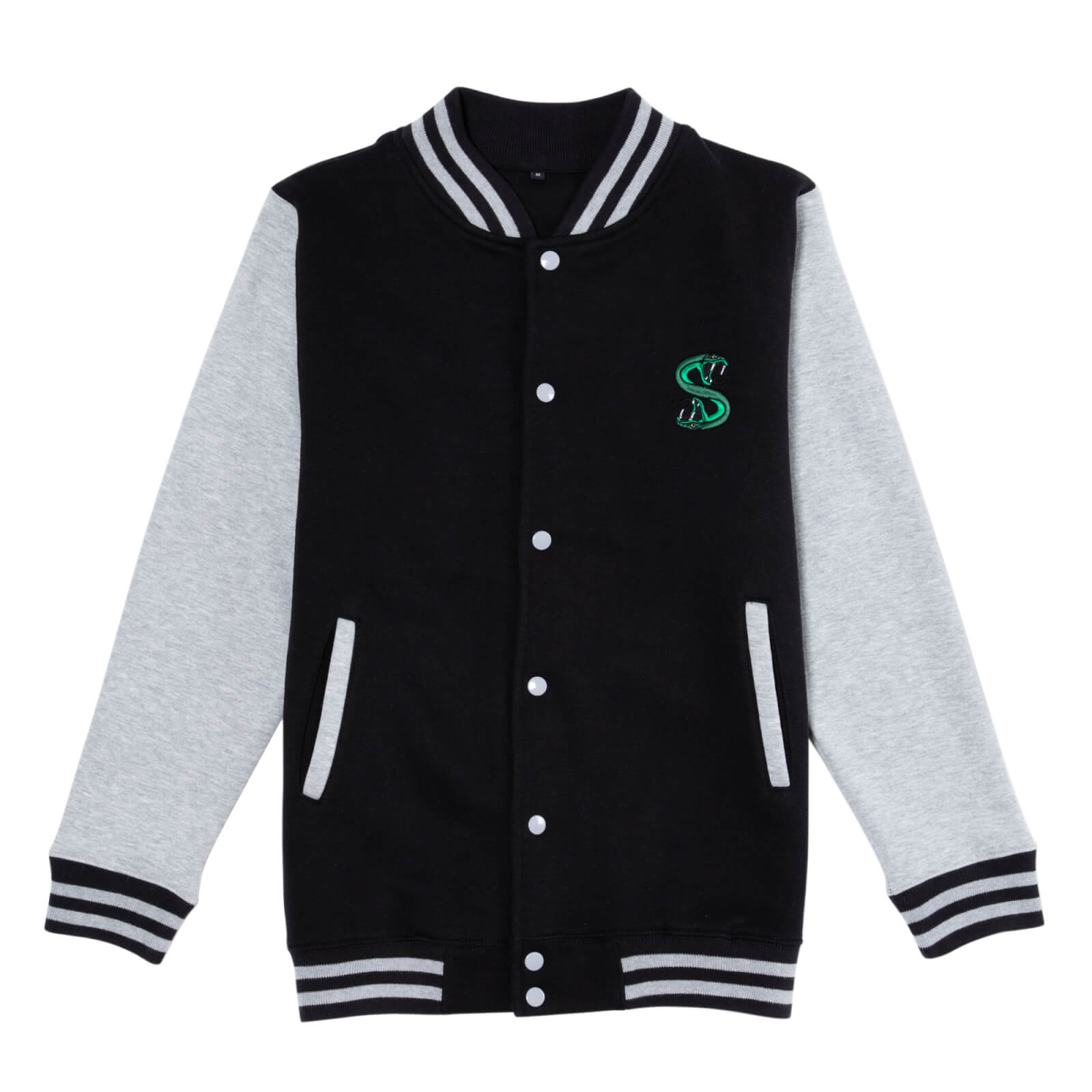 Riverdale South Side Serpent Men's Varsity Jacket - Black / Grey - M - Black