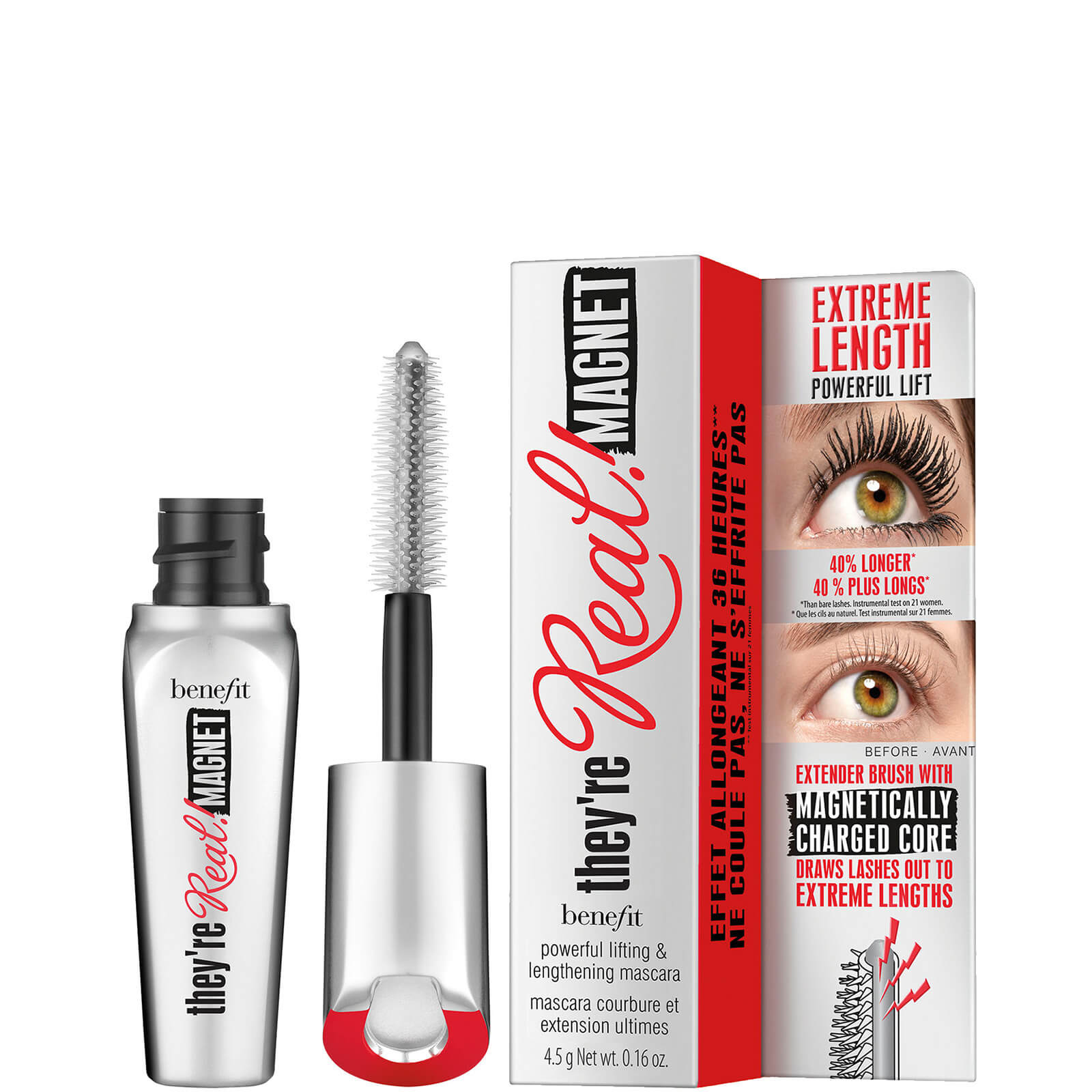 benefit They're Real Magnet Extreme Lengthening and Powerful Lifting Mascara Mini - Supercharged Bla