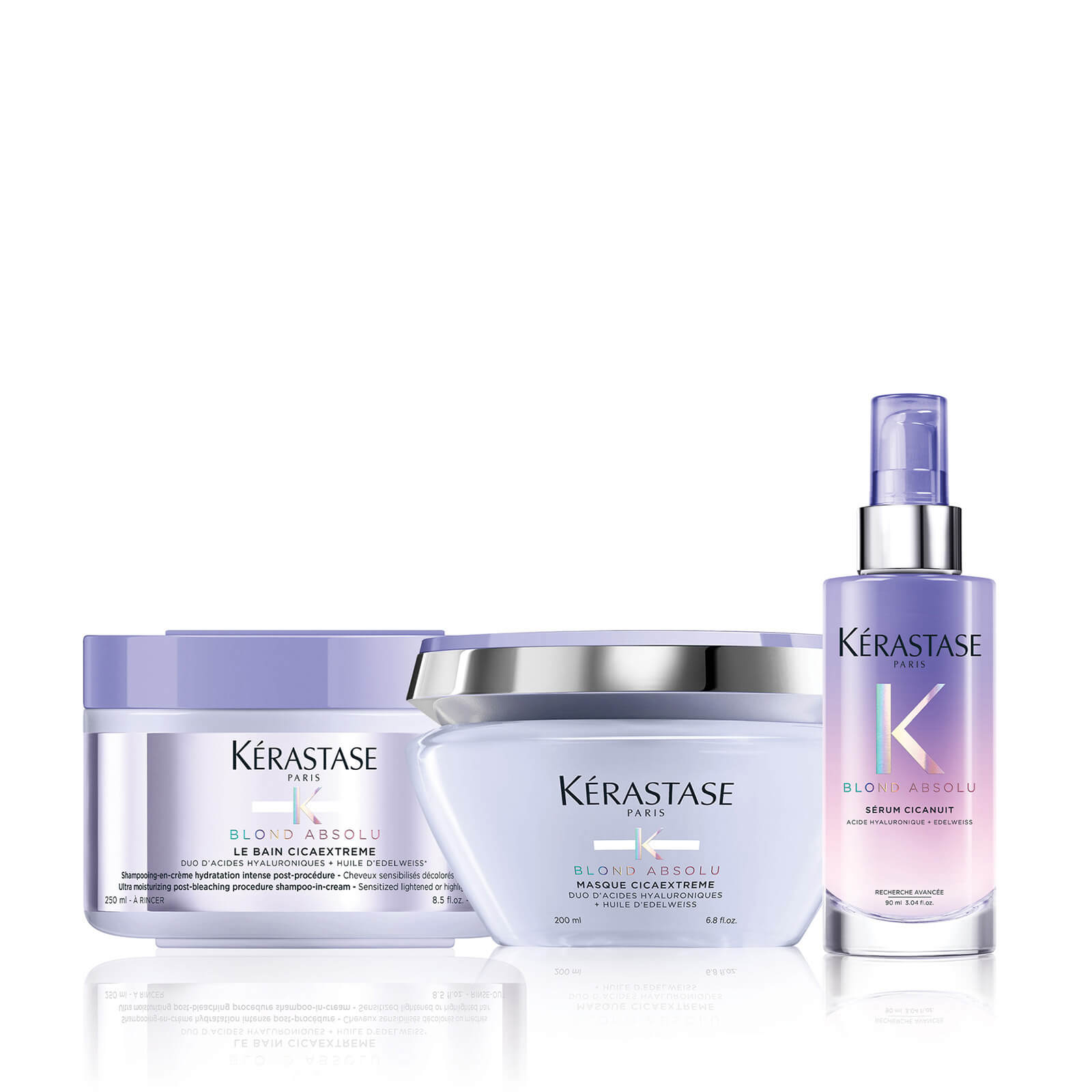Kérastase Blond Absolu Restoring Shampoo, Mask and Overnight Serum Trio