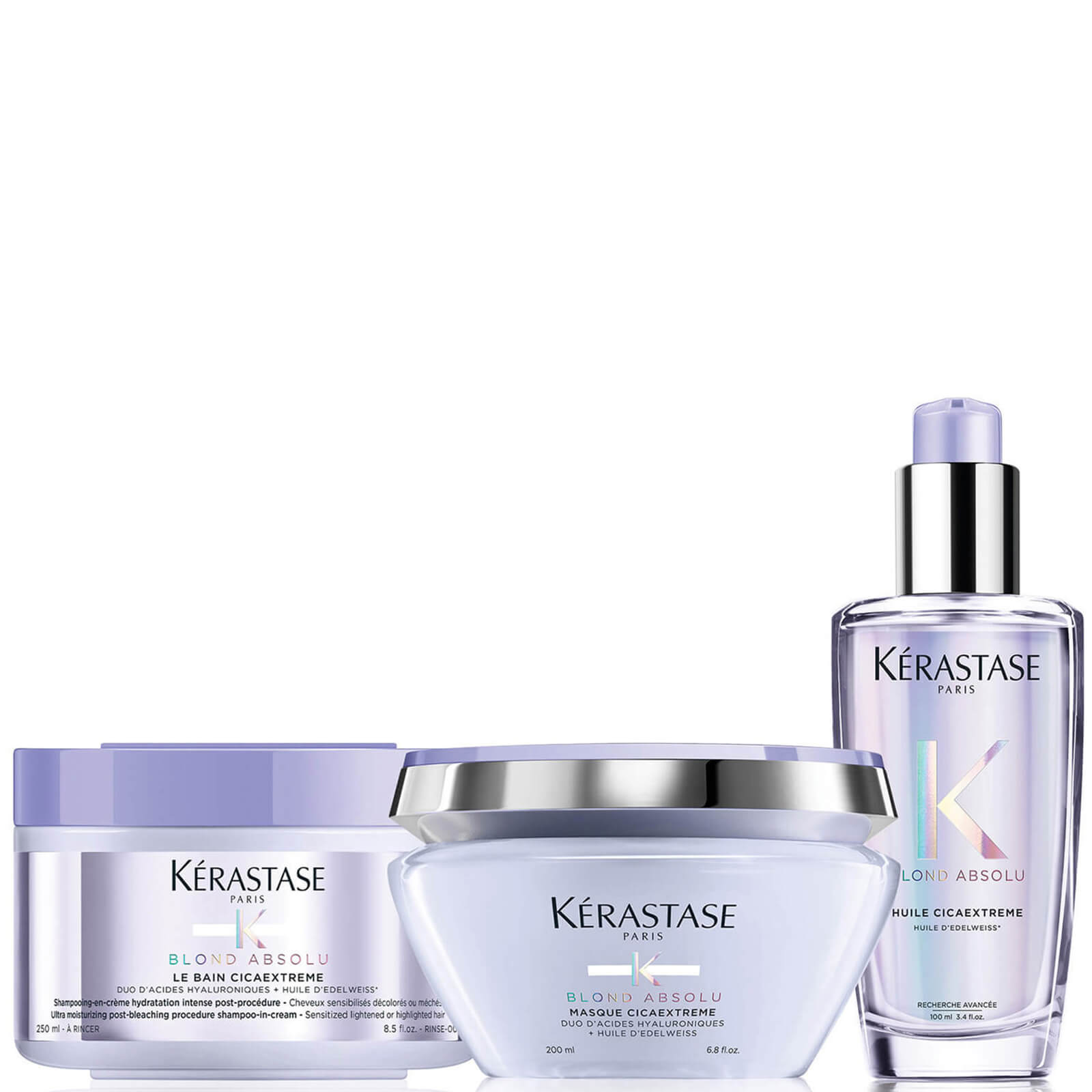 Kérastase Blond Absolu Restoring Shampoo, Mask and Oil Trio
