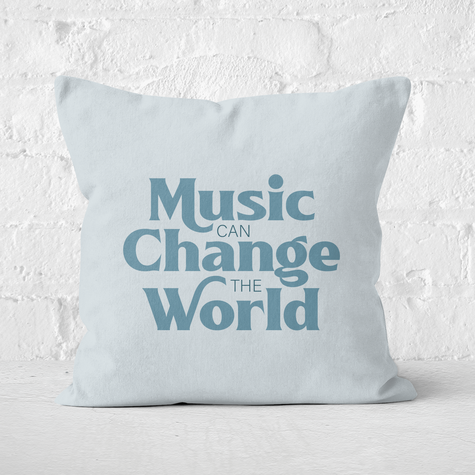 Music Can Change The World Square Cushion - 60x60cm - Soft Touch