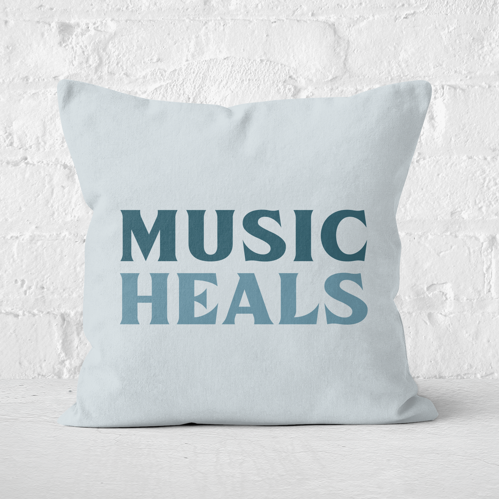 Music Heals Square Cushion - 60x60cm - Soft Touch