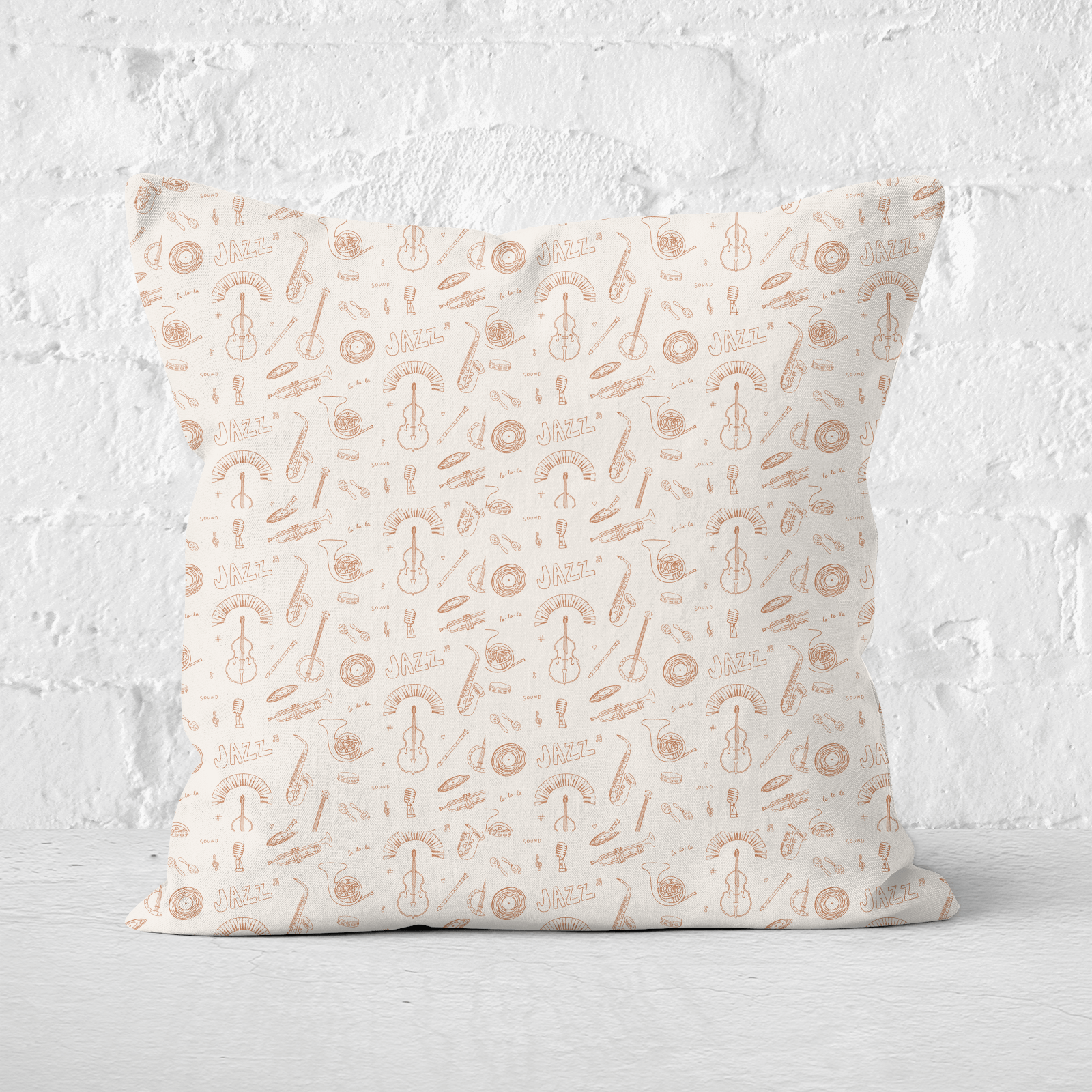 Jazz Square Cushion - 60x60cm - Soft Touch
