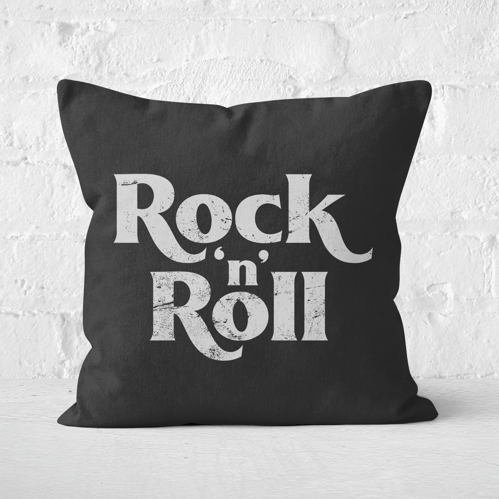 Rock N Roll Square Cushion - 60x60cm - Soft Touch