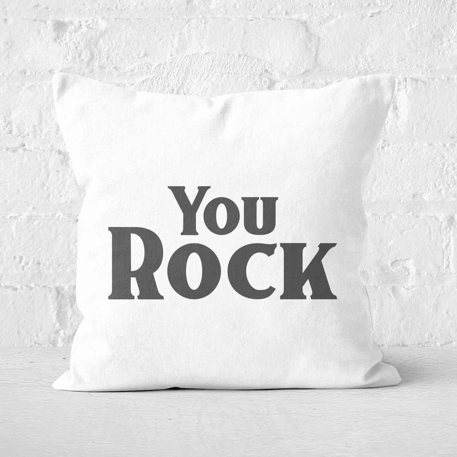 You Rock Square Cushion - 60x60cm - Soft Touch