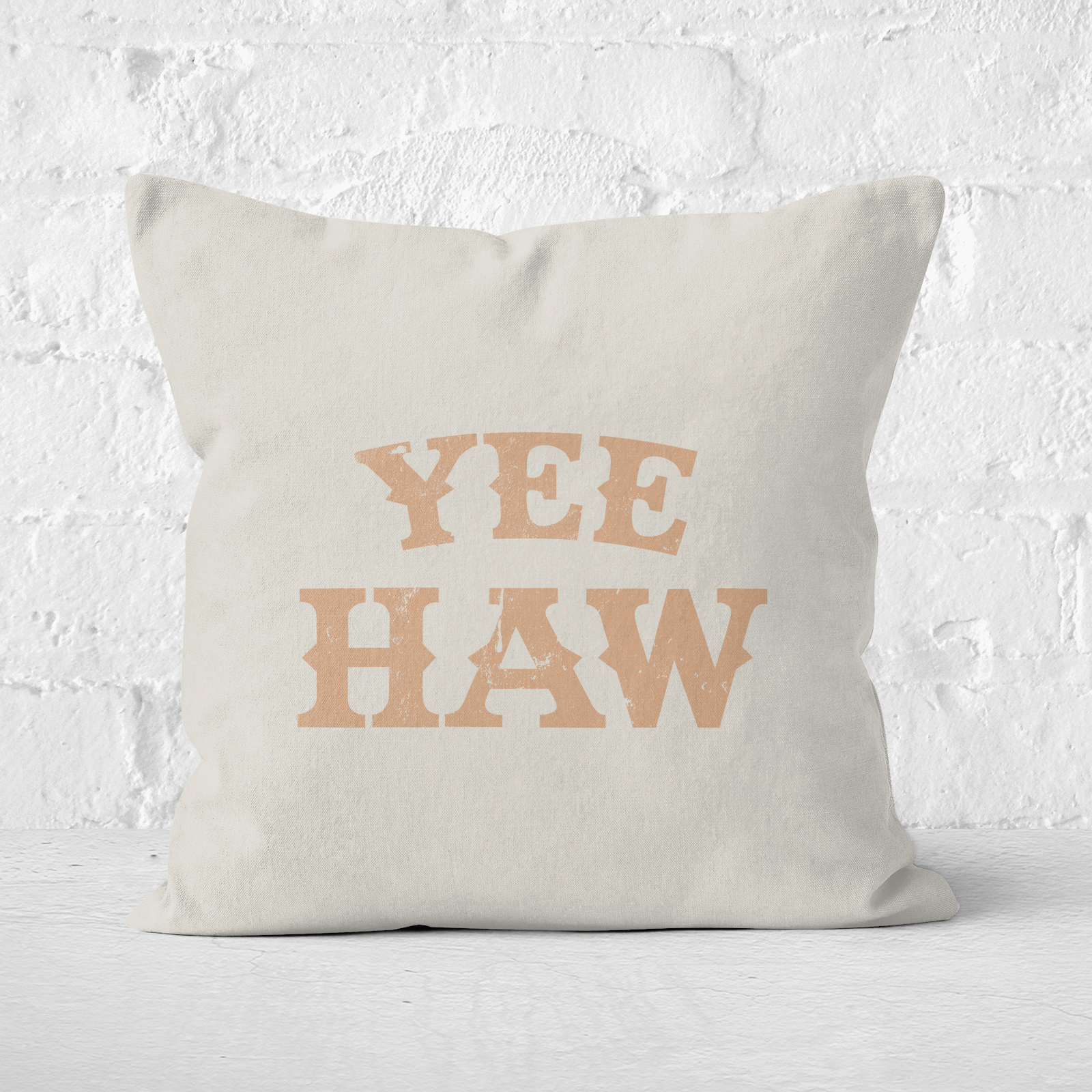 Yee Haw Square Cushion - 60x60cm - Soft Touch