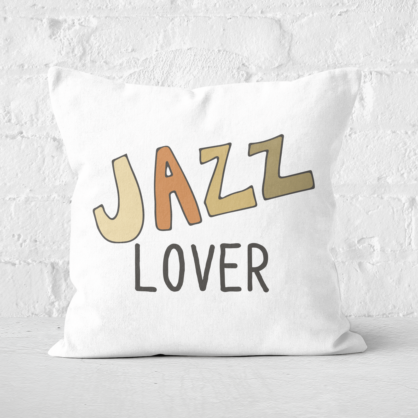 Jazz Lover Square Cushion - 60x60cm - Soft Touch