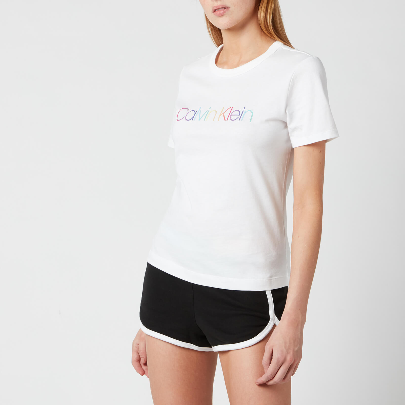Calvin Klein Women's Short Sleeve Pride Pyjama Set - Black/White - XS