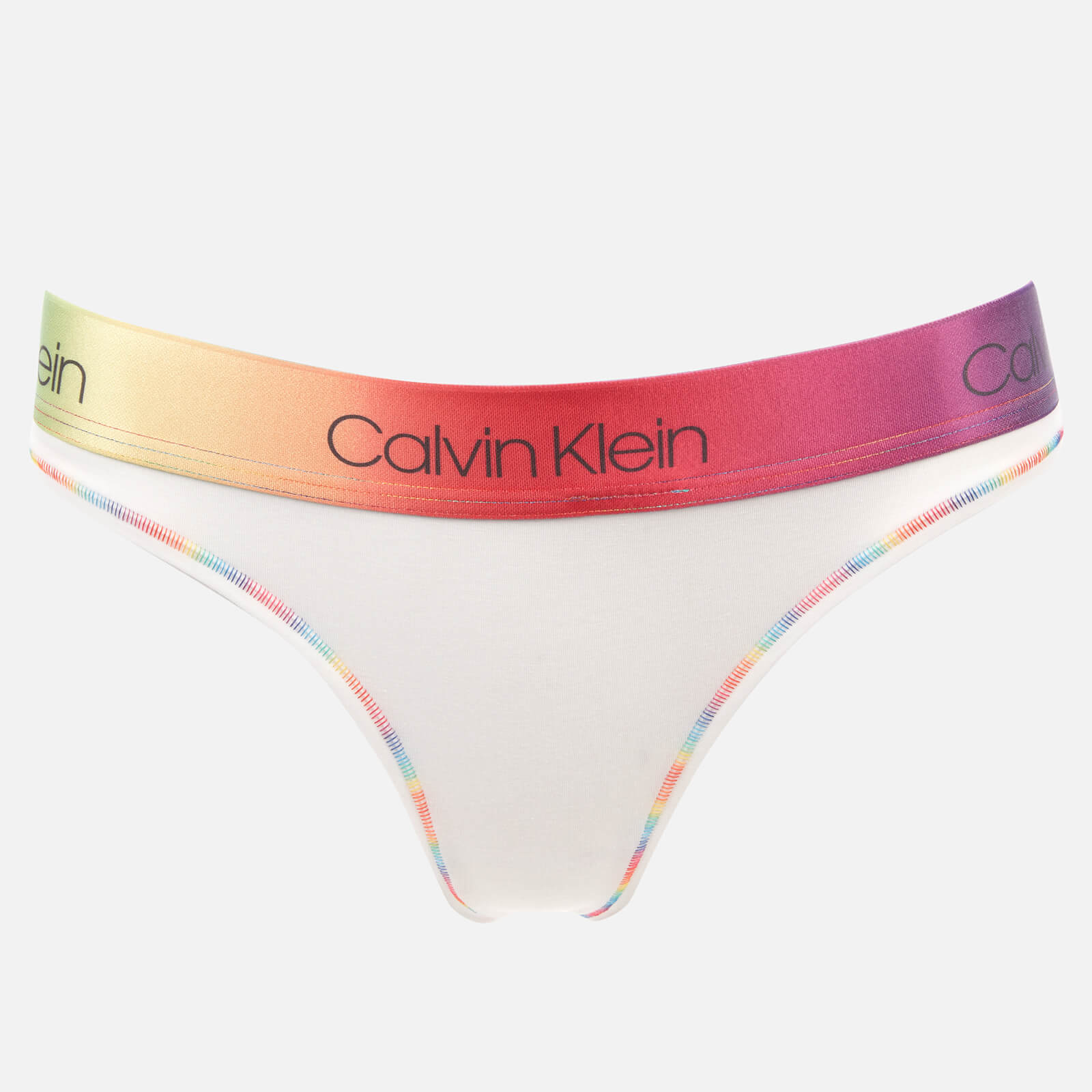 Calvin Klein Women's Pride Thong - White - XS
