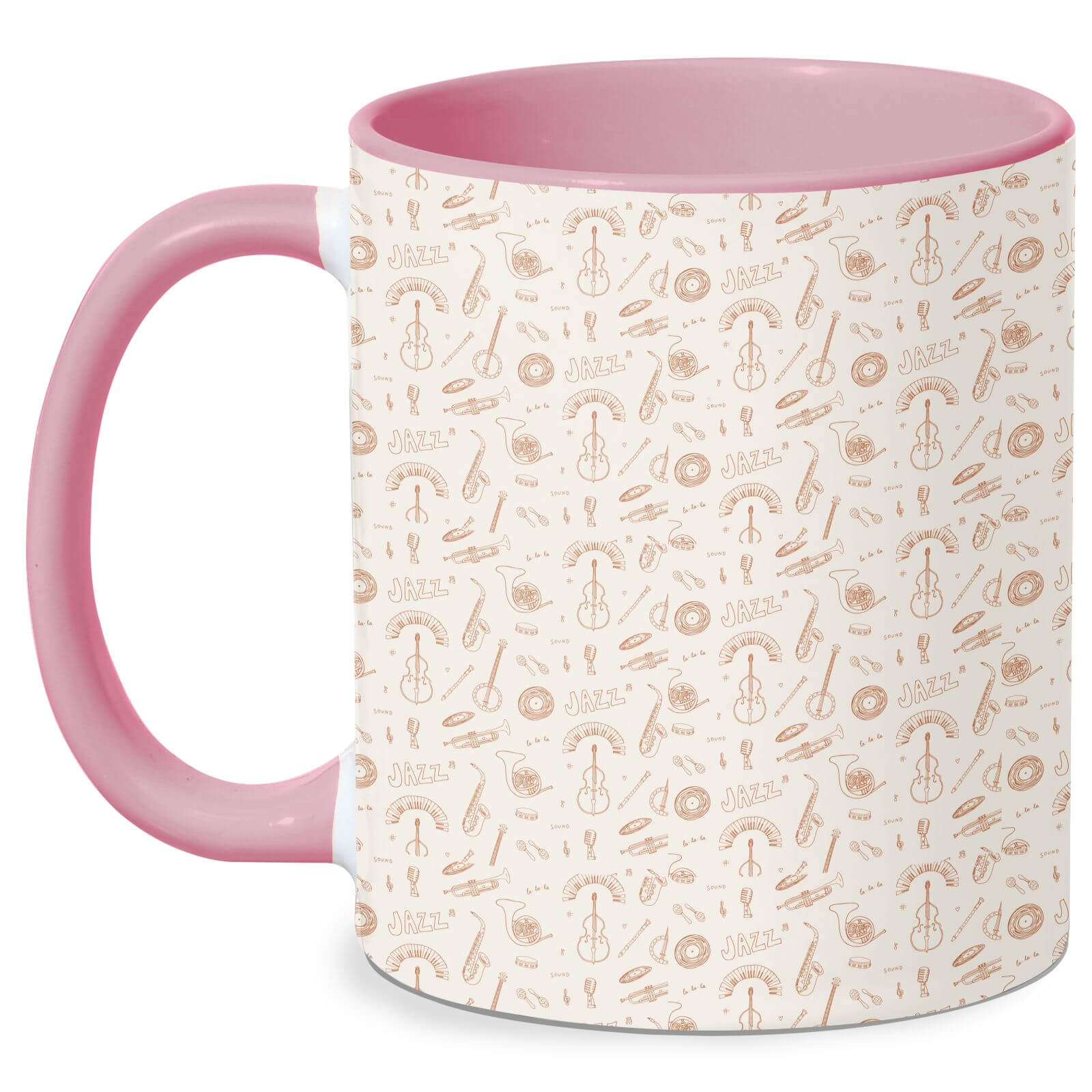 Jazz Mug - White/Pink