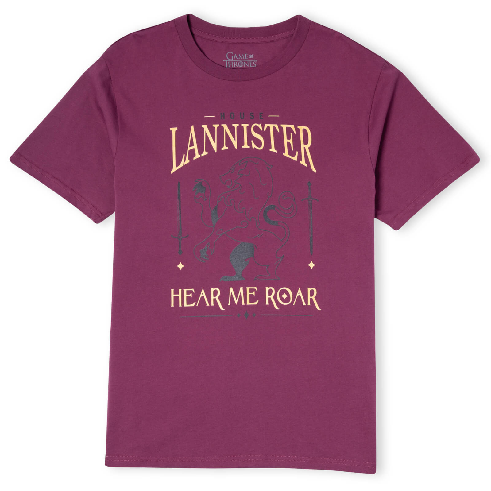 Game of Thrones House Lannister Men's T-Shirt - Burgundy - S - Burgundy