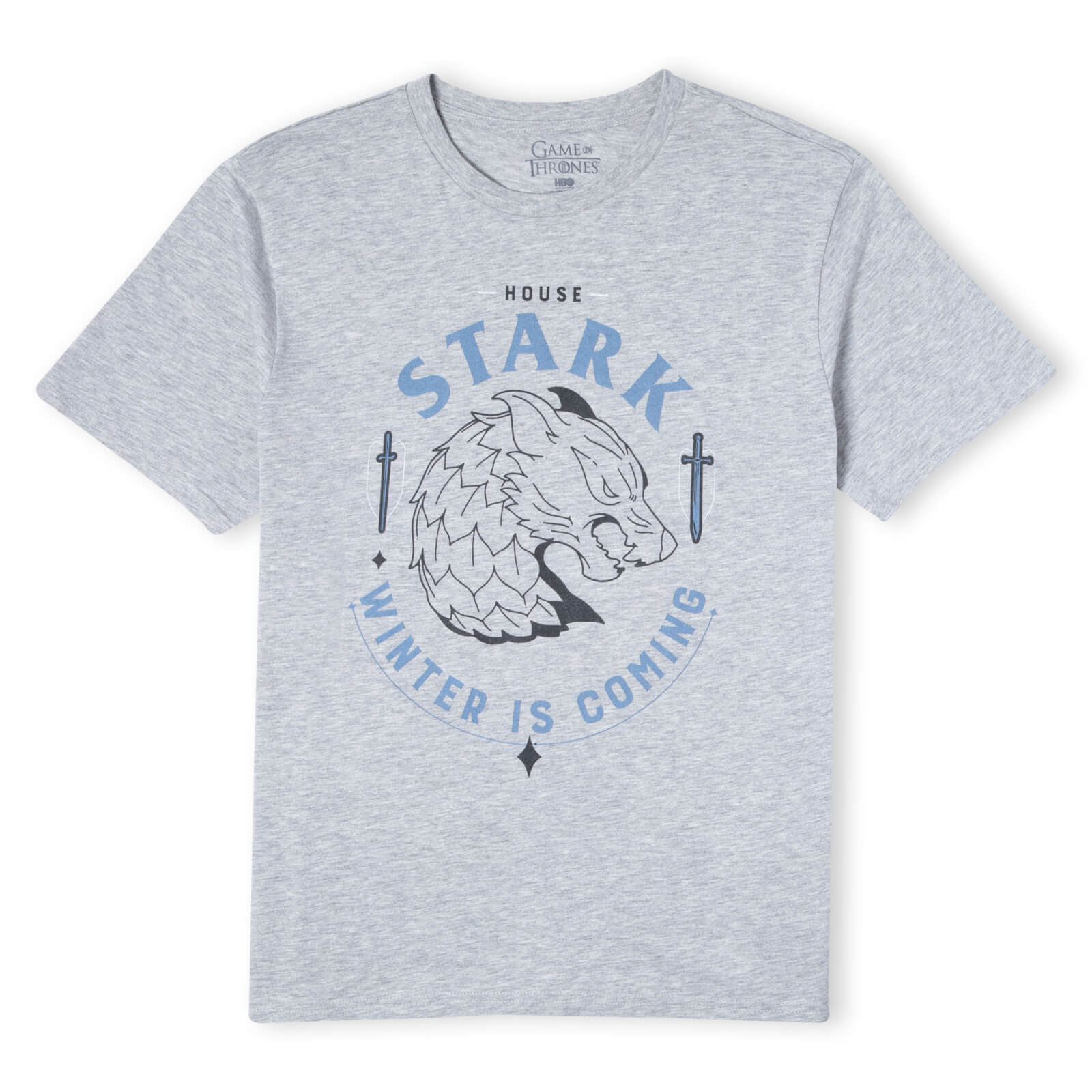 Game of Thrones House Stark T-Shirt Homme - Gris - S - Gris