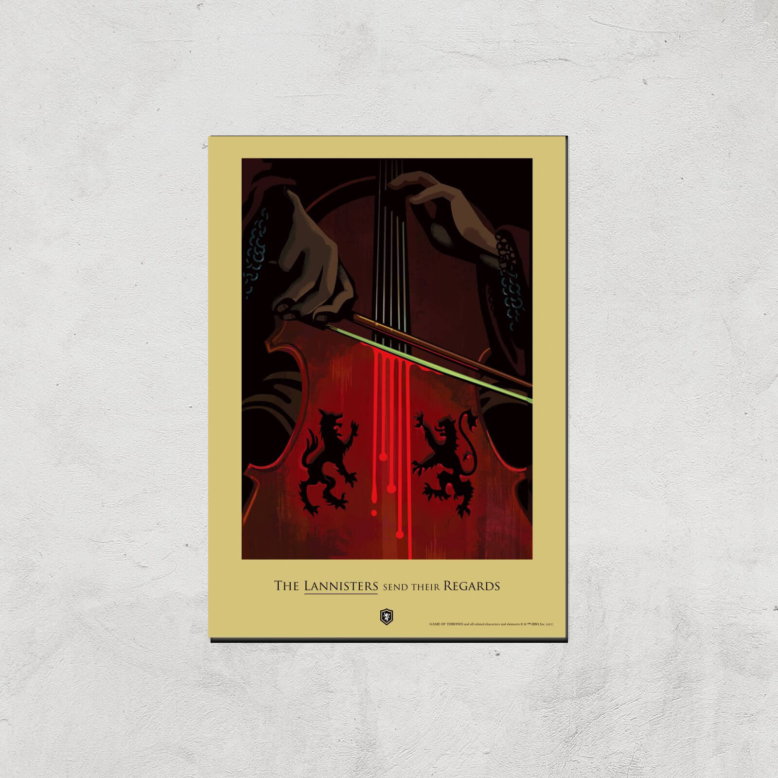 

Poster Artistico Il Trono di Spade Lannisters - A4 - Print Only