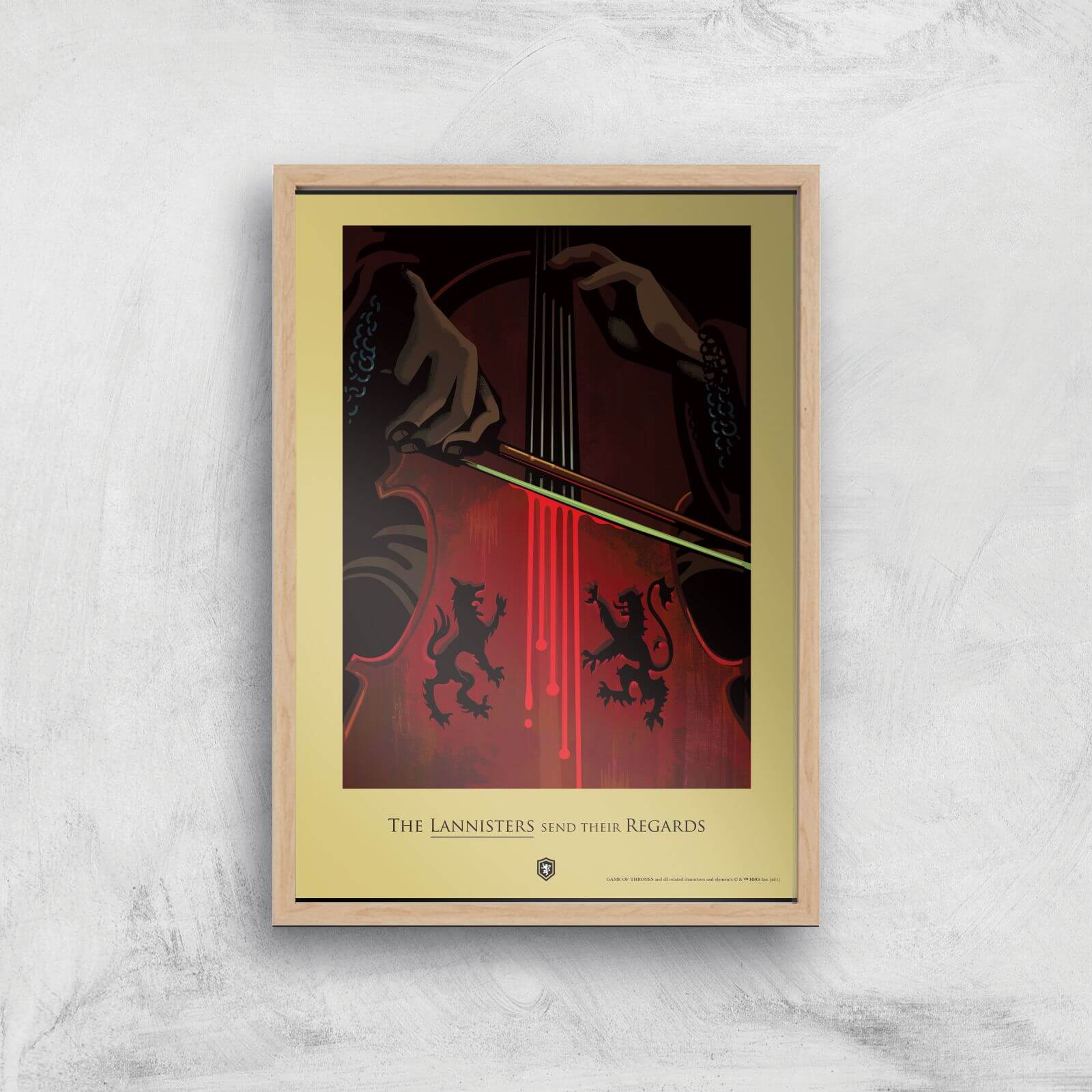 

Poster Artistico Il Trono di Spade Lannisters - A4 - Wooden Frame