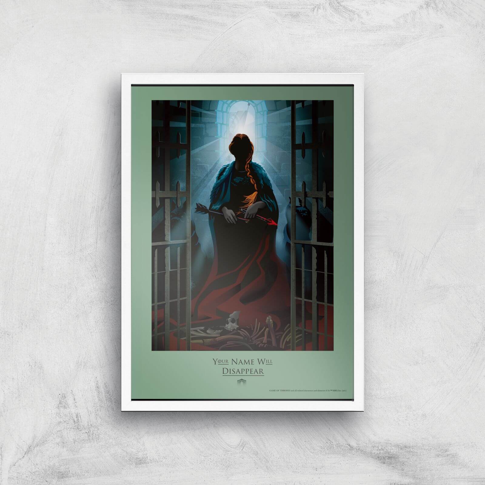 

Game of Thrones Disappear Affiche Artistique - A4 - White Frame