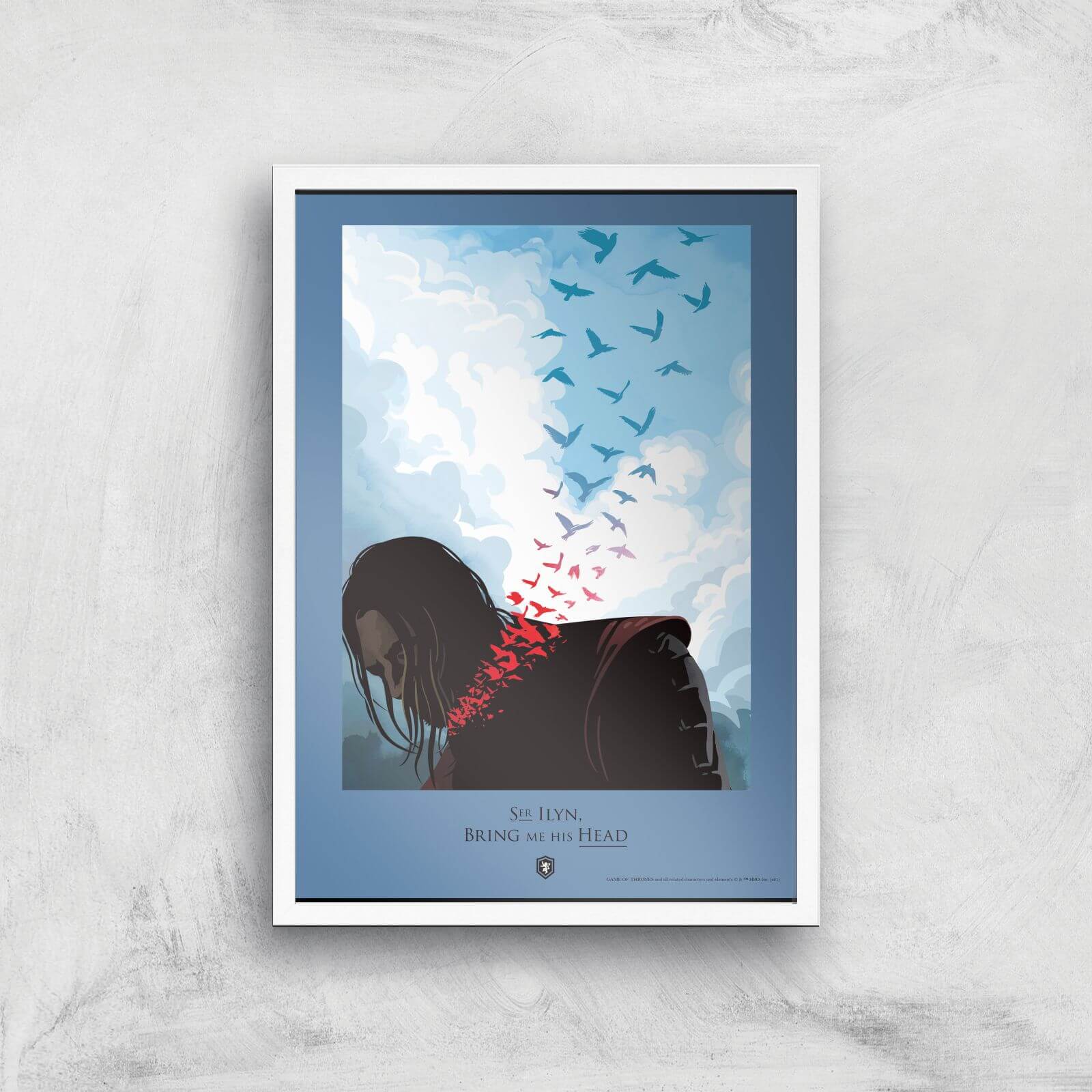 

Game of Thrones Bring Me His Head Affiche Artistique - A4 - White Frame