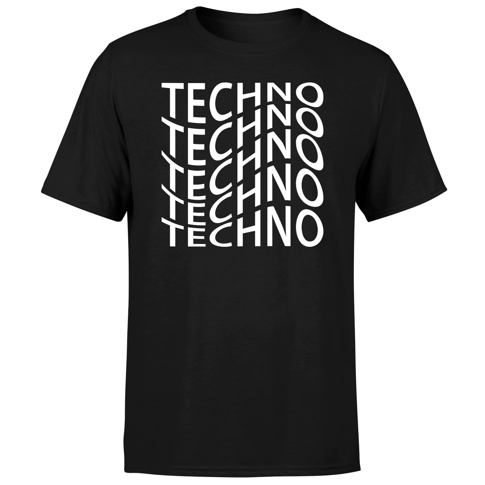 Techno Men's T-Shirt - Black - XS - Black