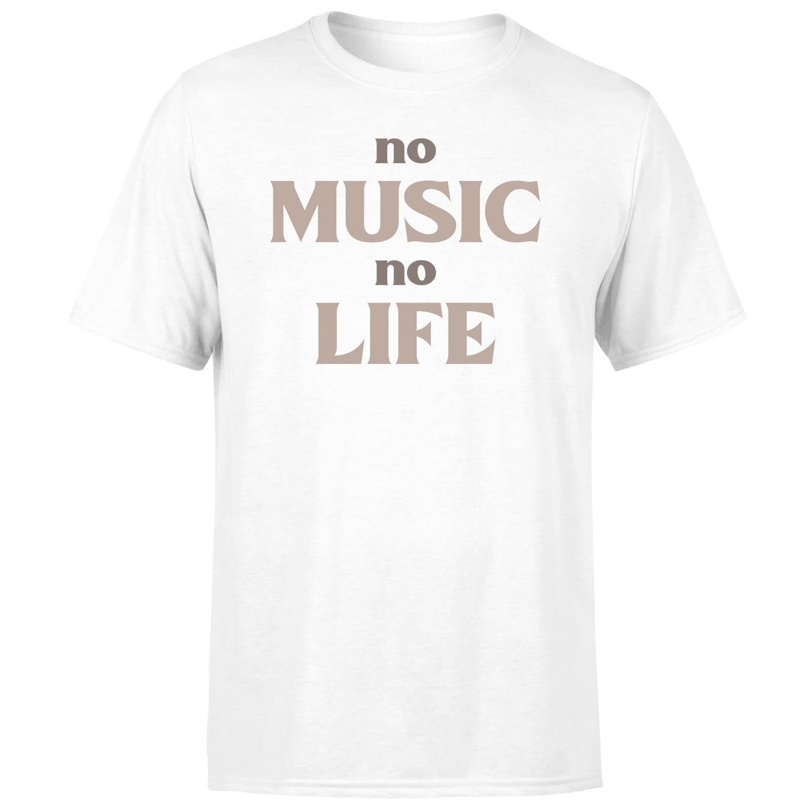 No Music No Life Men's T-Shirt - White - XS - White