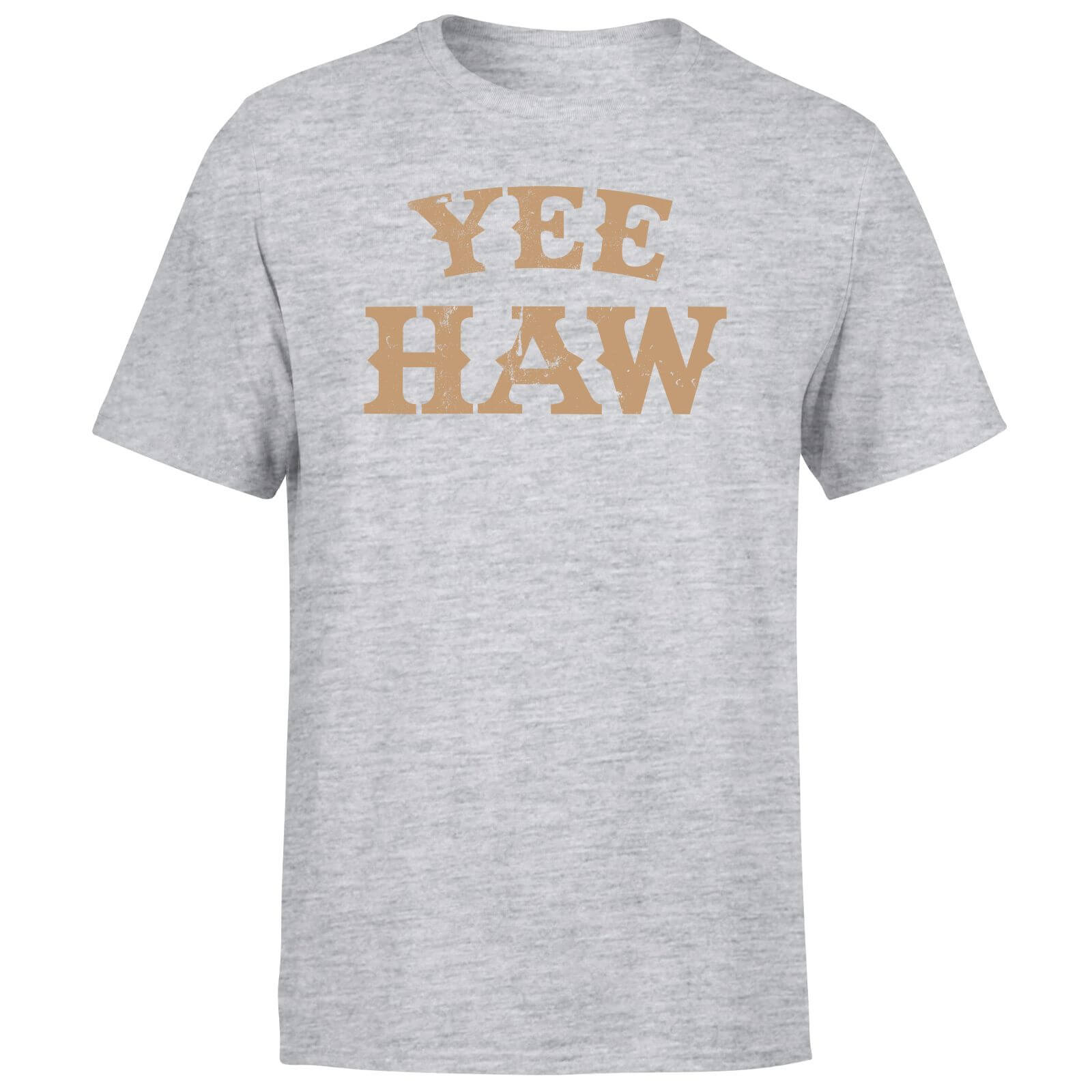 Yee Haw Men's T-Shirt - Grey - XS - Grey