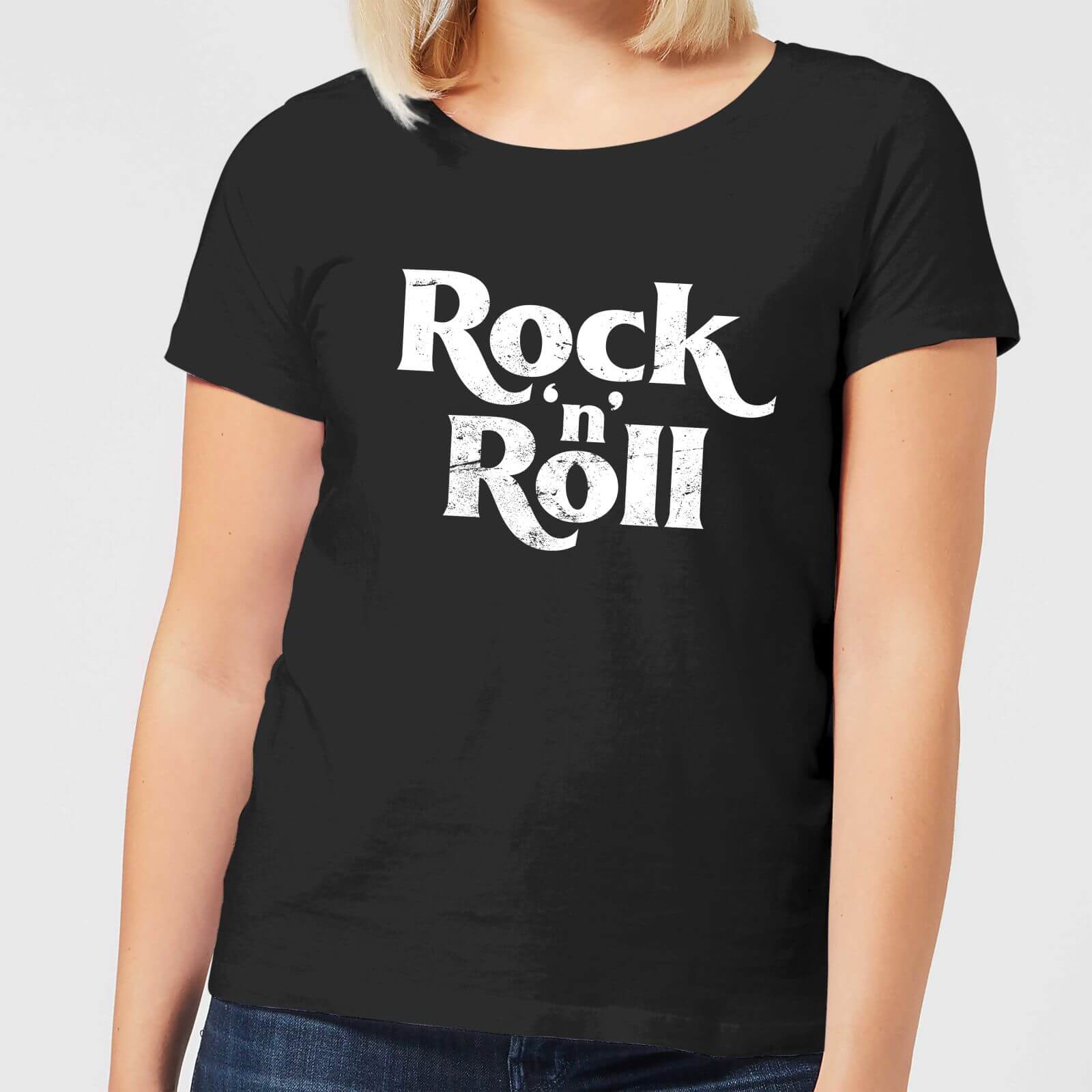 Rock N Roll Women's T-Shirt - Black - L - Black
