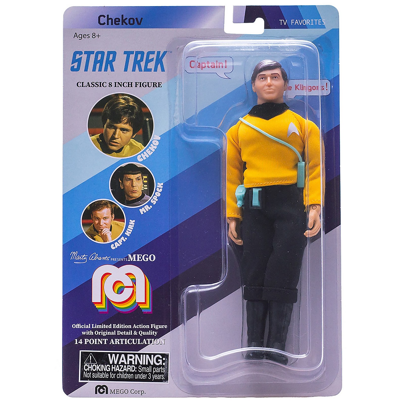 Mego 8 Inch Star Trek Chekov Original Series Action Figure