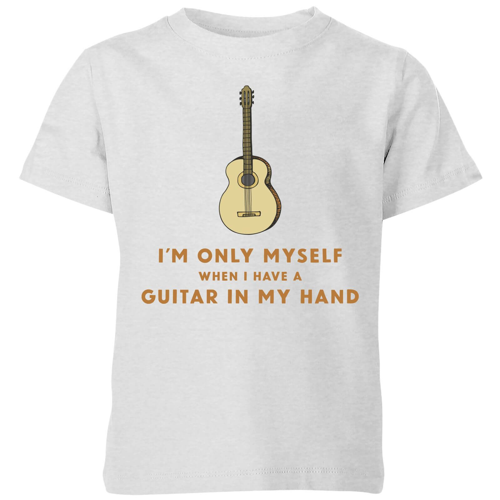 I'm Only Myself When I Have A Guitar In My Hand Kids' T-Shirt - Grey - 3-4 Years - Grey